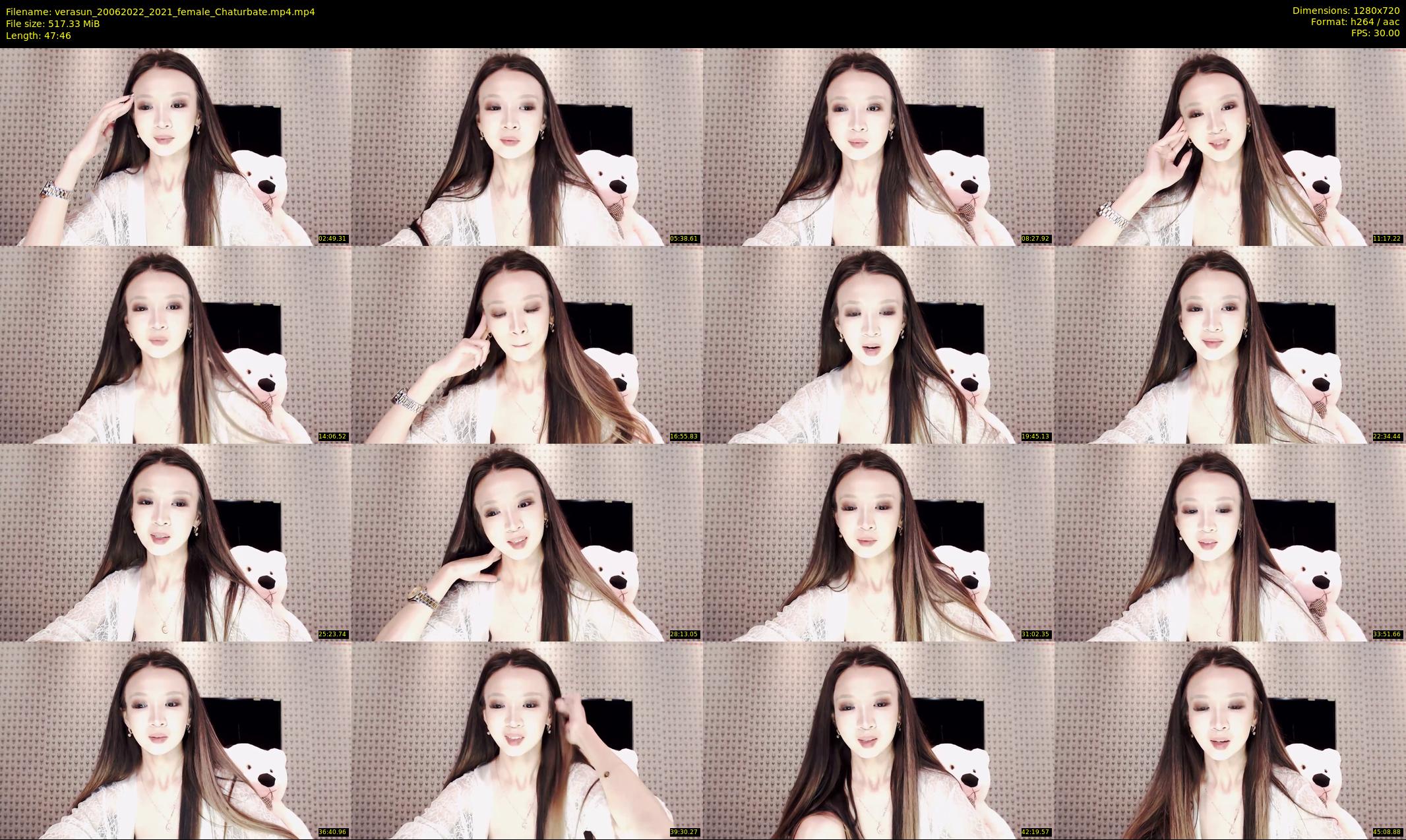verasun — 48 minute Chaturbate female cam show recording, 720p, Jun 20, 2022