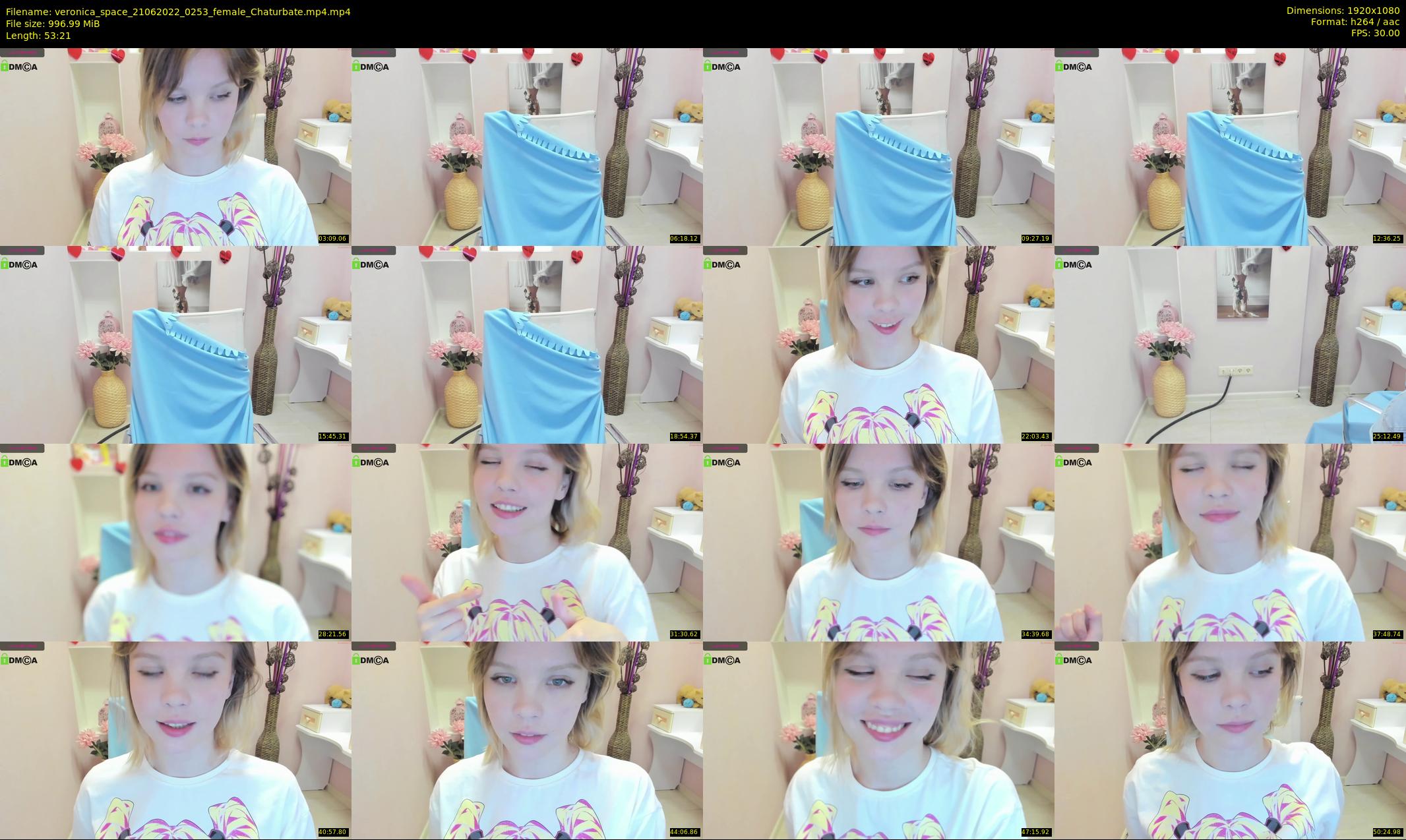 veronica_space — 54 minute Chaturbate female cam show recording, 1080p, Jun 21, 2022