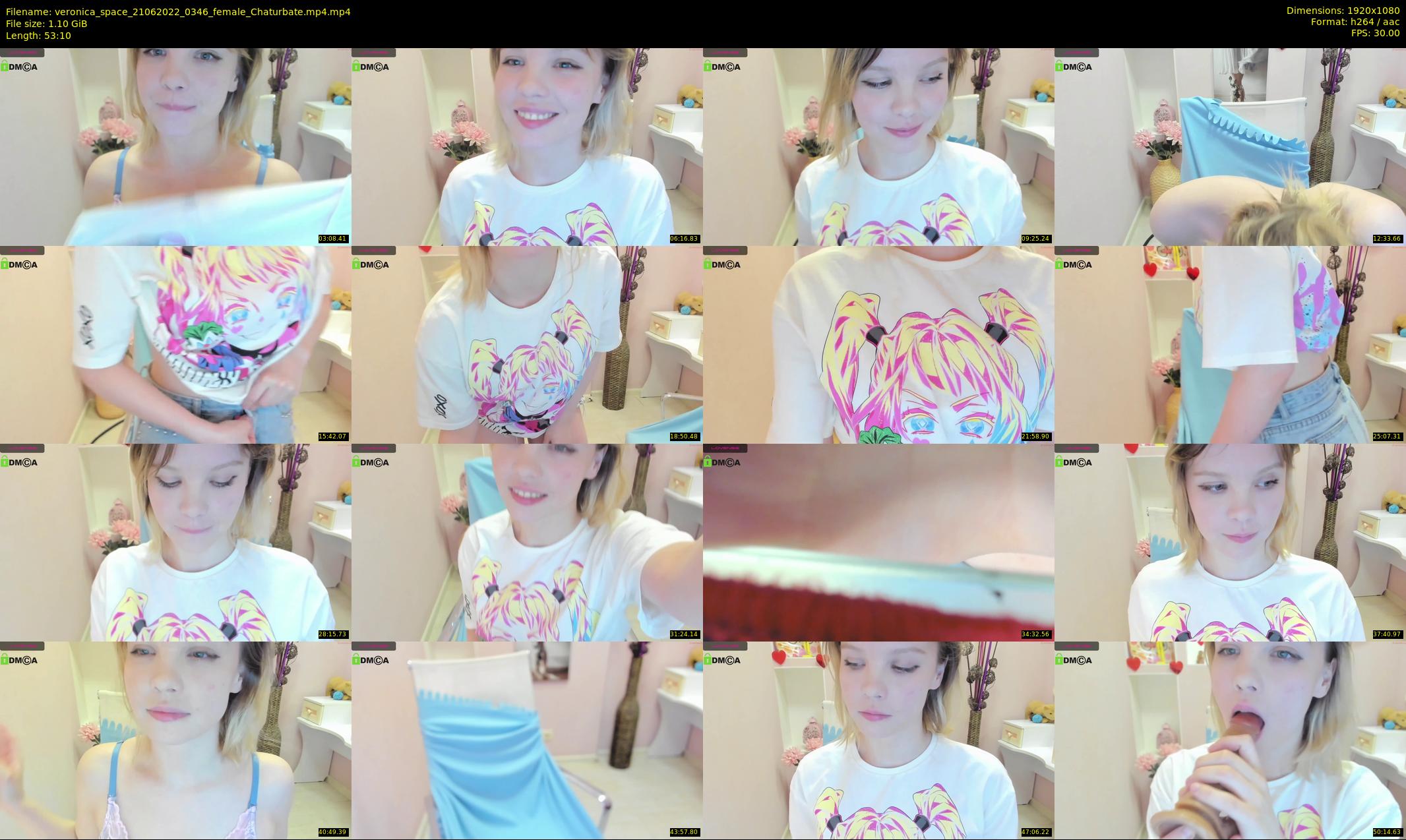 veronica_space — 54 minute Chaturbate female cam show recording, 1080p, Jun 21, 2022