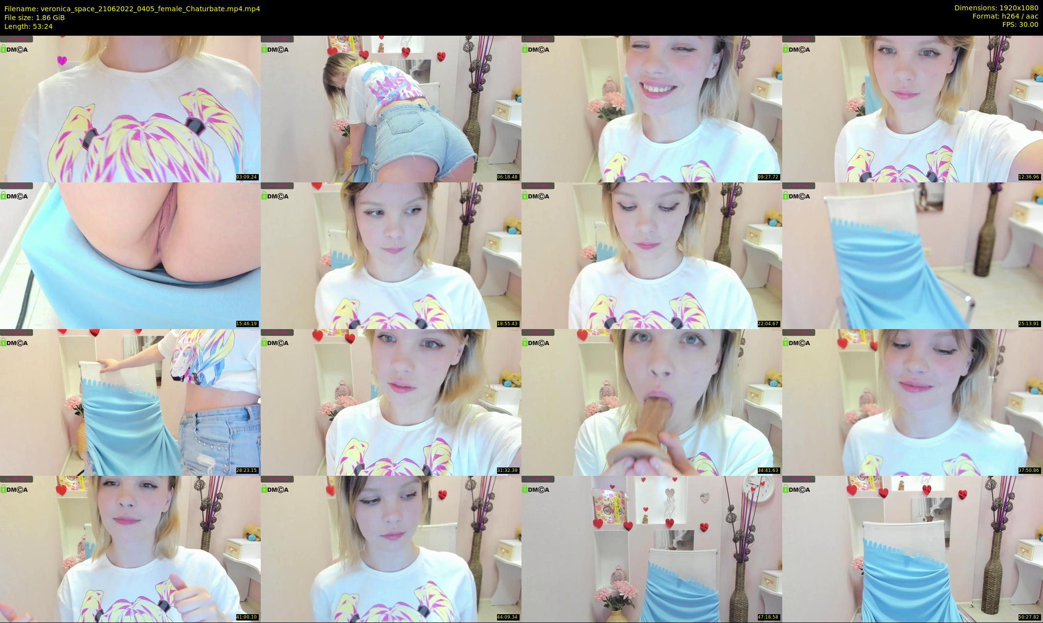 veronica_space — 54 minute Chaturbate female cam show recording, 1080p, Jun 21, 2022