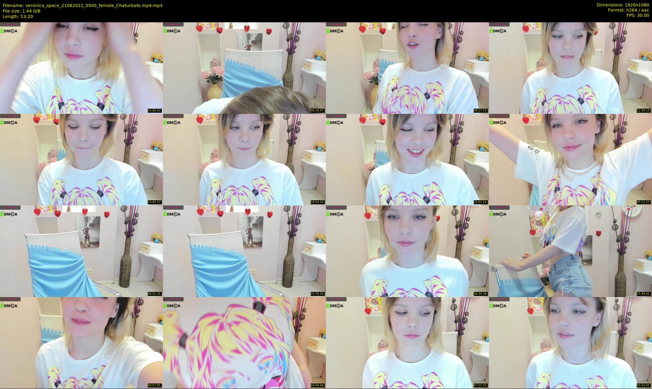 veronica_space — 54 minute Chaturbate female cam show recording, 1080p, Jun 21, 2022