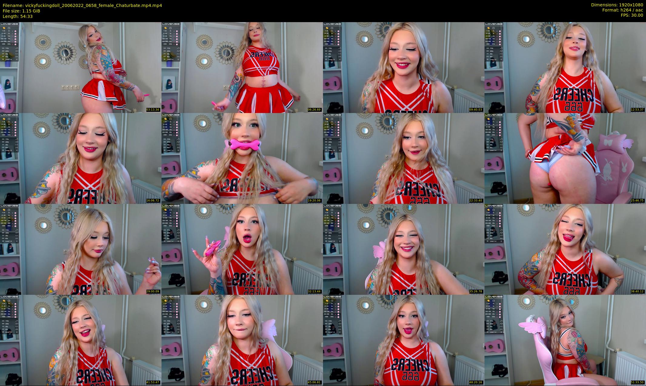 vickyfuckingdoll — 55 minute Chaturbate female cam show recording, 1080p, Jun 20, 2022