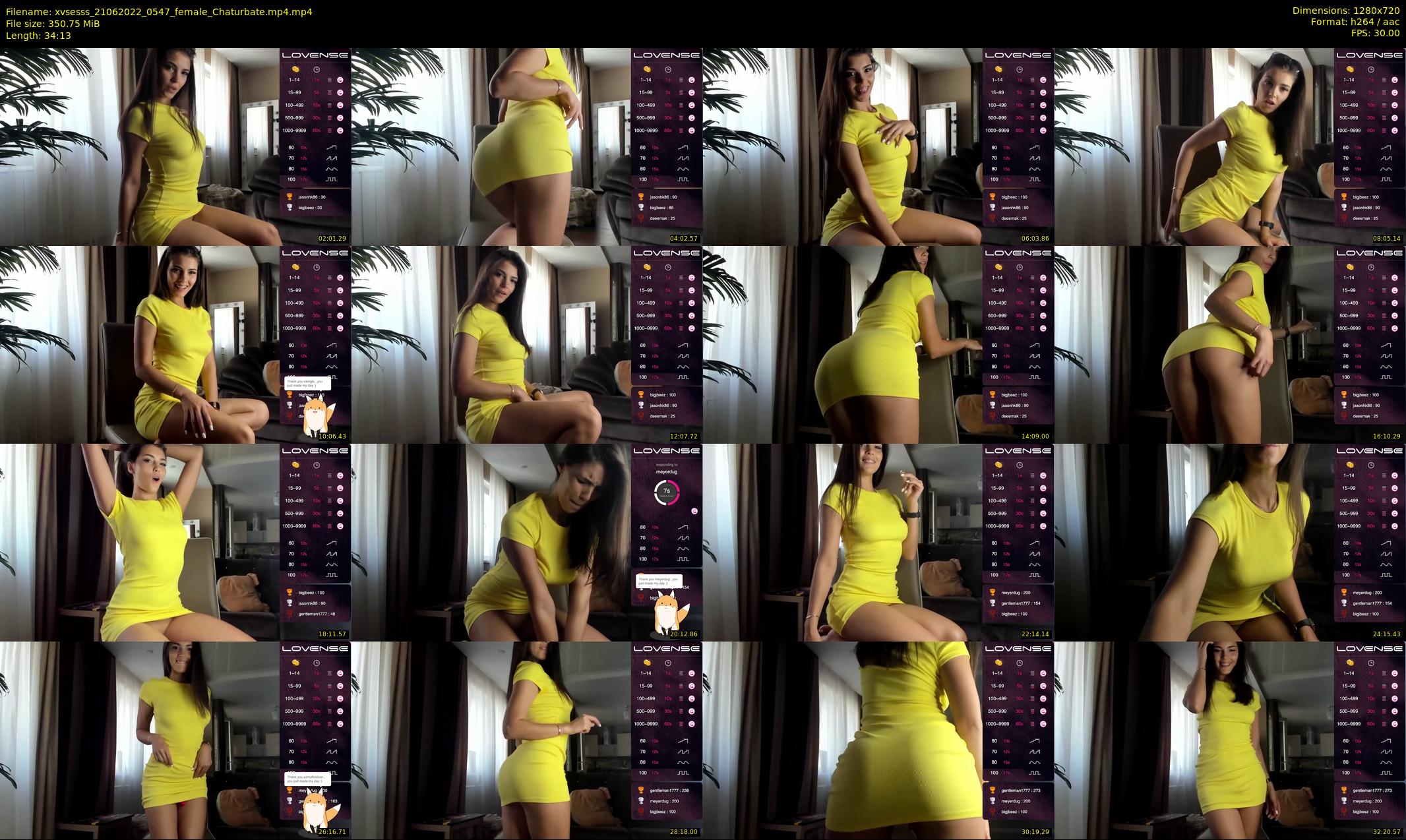 xvsesss — 35 minute Chaturbate female cam show recording, 720p, Jun 21, 2022