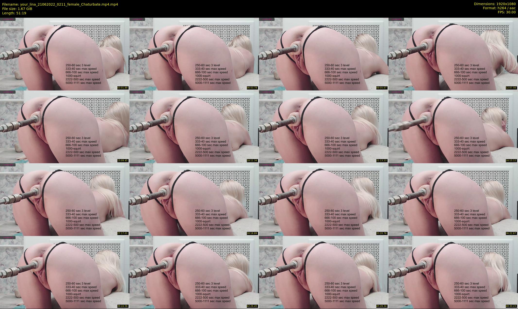 your_lina — 52 minute Chaturbate female cam show recording, 1080p, Jun 21, 2022