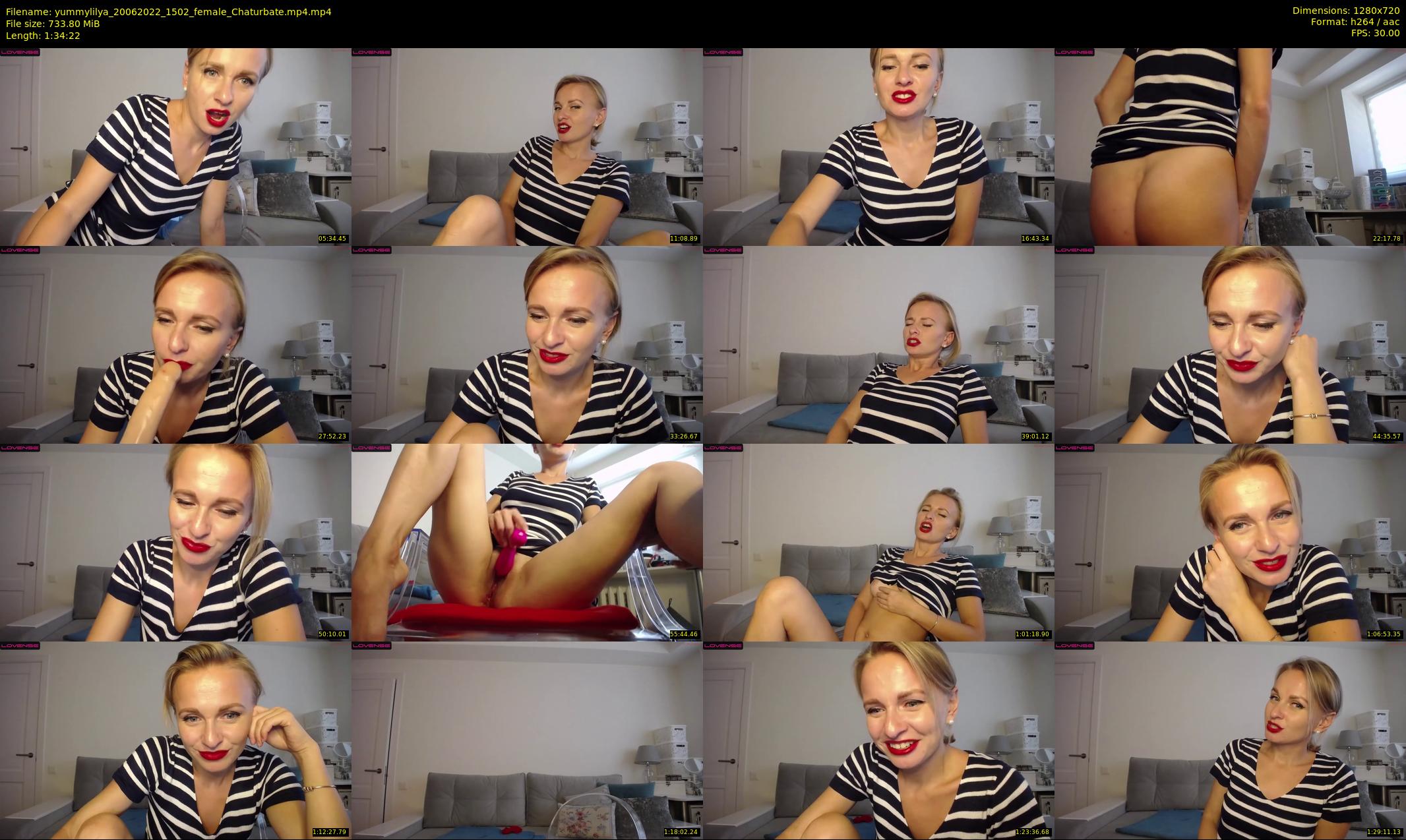 yummylilya — 95 minute Chaturbate female cam show recording, 720p, Jun 20, 2022