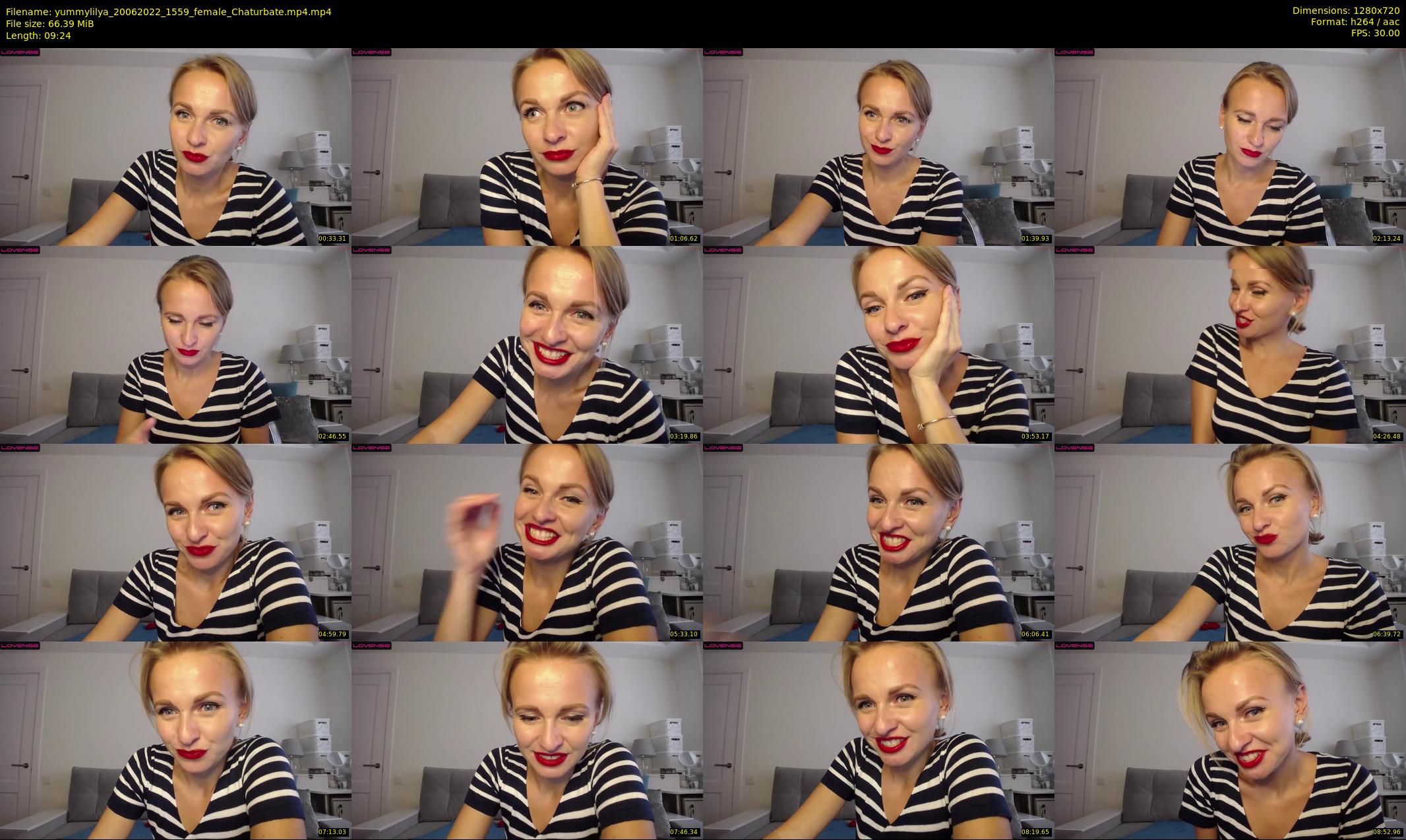yummylilya — 10 minute Chaturbate female cam show recording, 720p, Jun 20, 2022