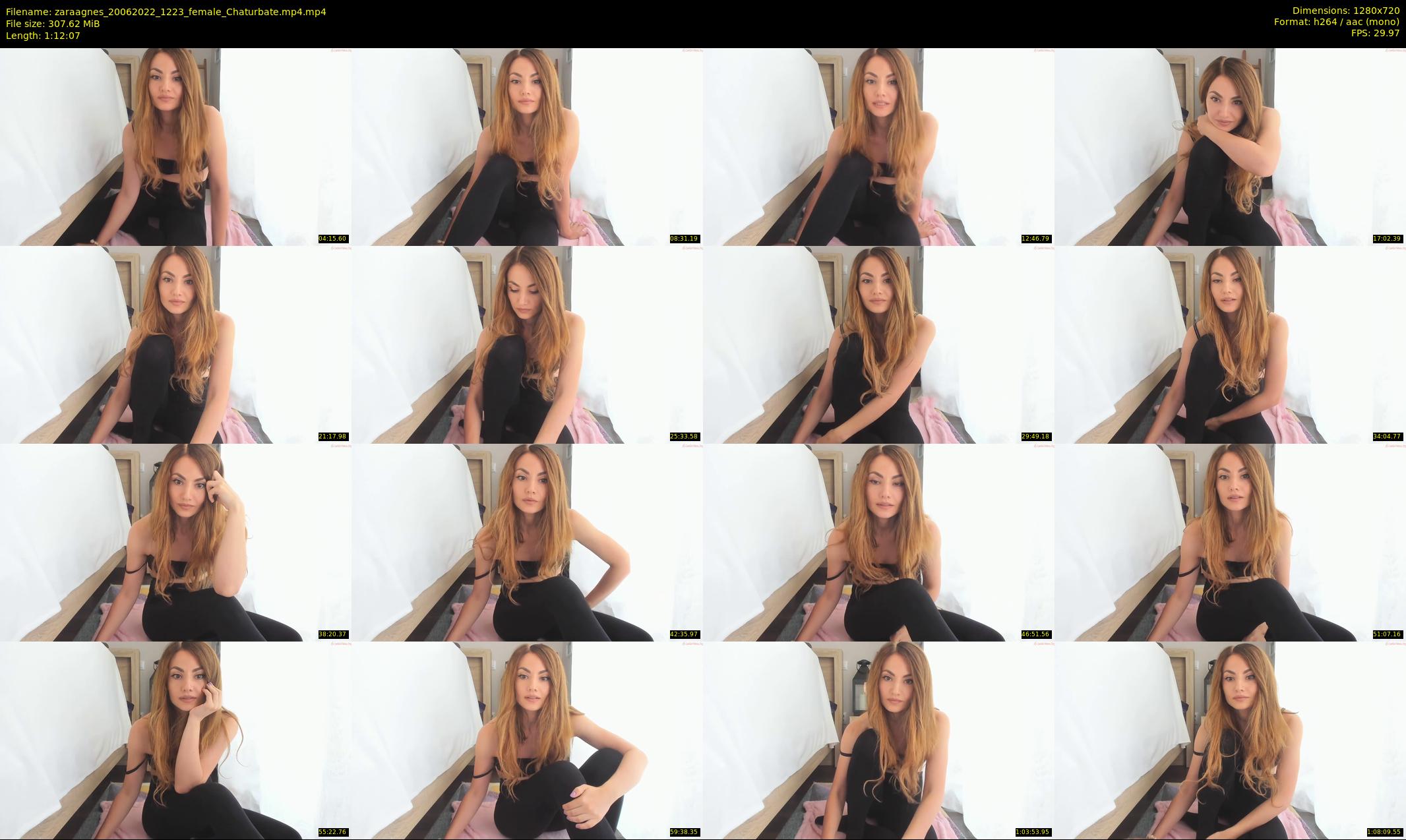 zaraagnes — 73 minute Chaturbate female cam show recording, 720p, Jun 20, 2022