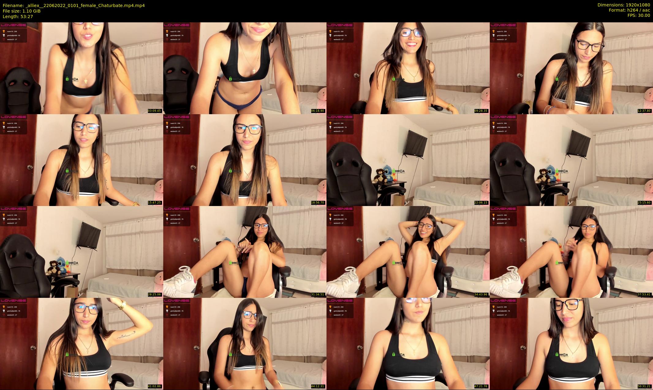 _alliex_ — 54 minute Chaturbate female cam show recording, 1080p, Jun 22, 2022