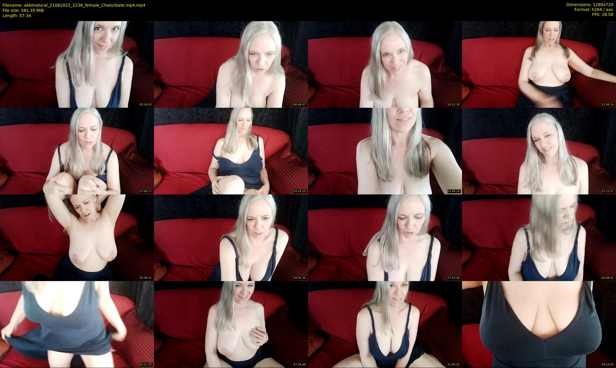 abbinatural — 58 minute Chaturbate female cam show recording, 720p, Jun 21, 2022