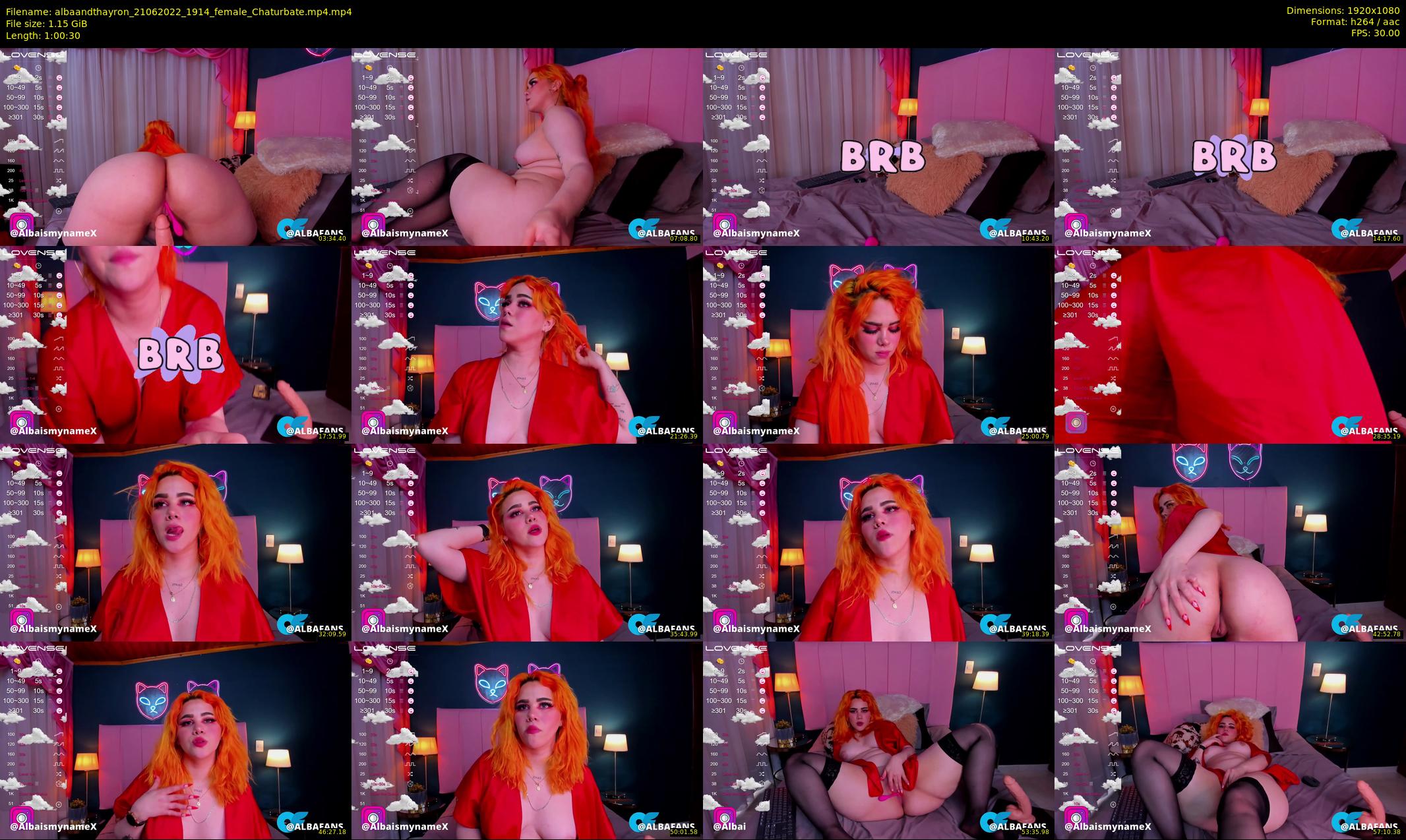 albaandthayron — 61 minute Chaturbate couple cam show recording, 1080p, Jun 21, 2022