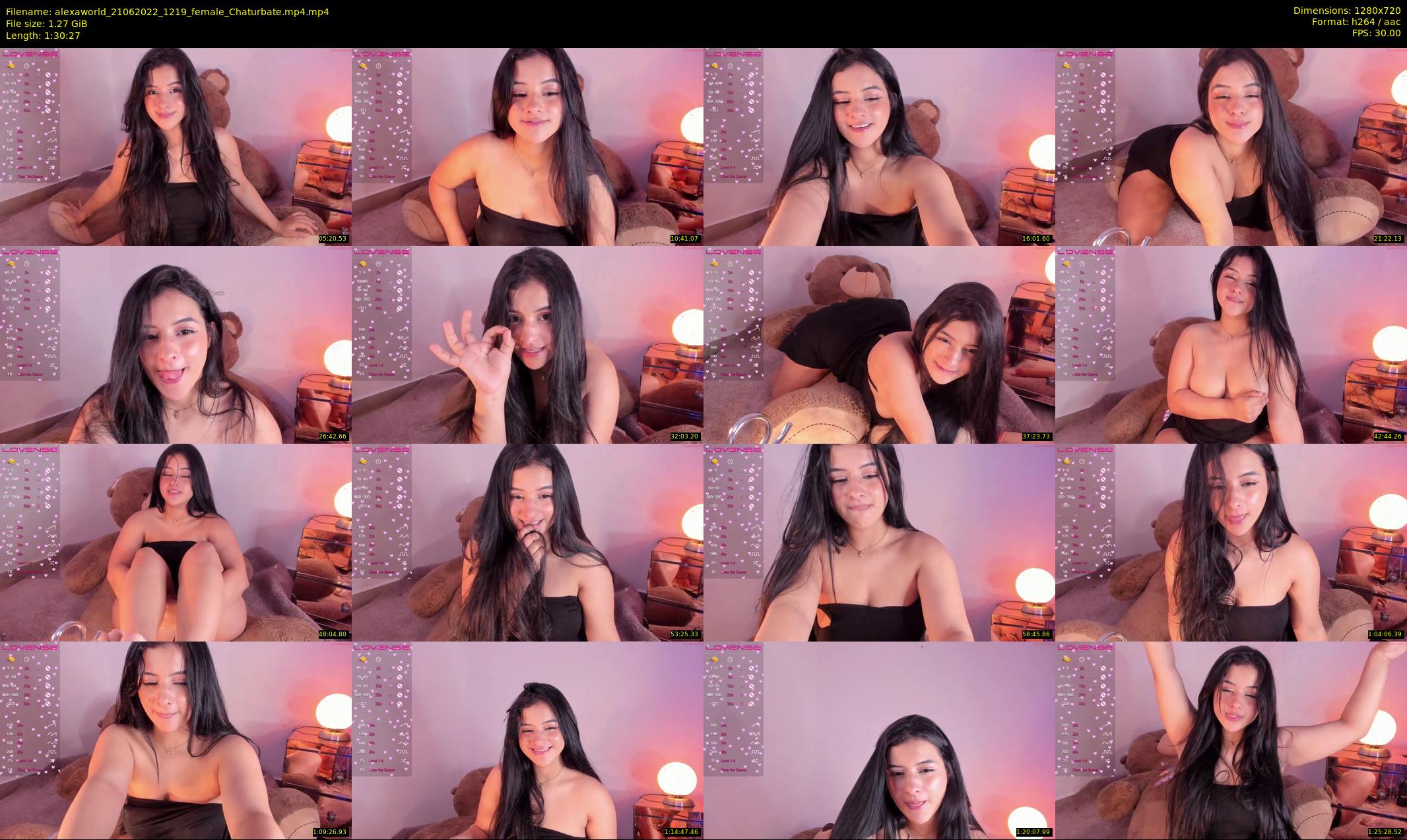 alexaworld — 91 minute Chaturbate female cam show recording, 720p, Jun 21, 2022