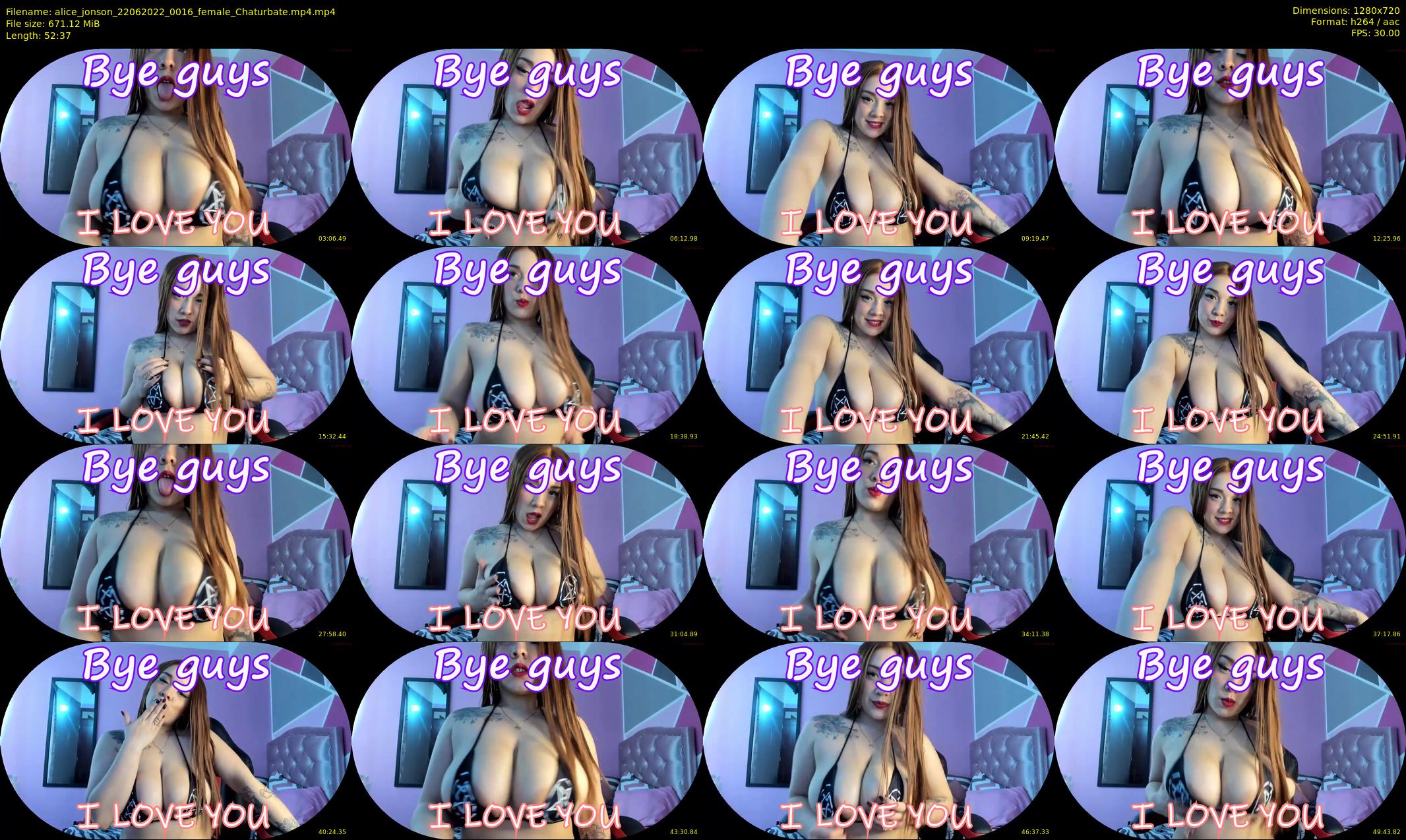 alice_jonson — 53 minute Chaturbate female cam show recording, 720p, Jun 22, 2022