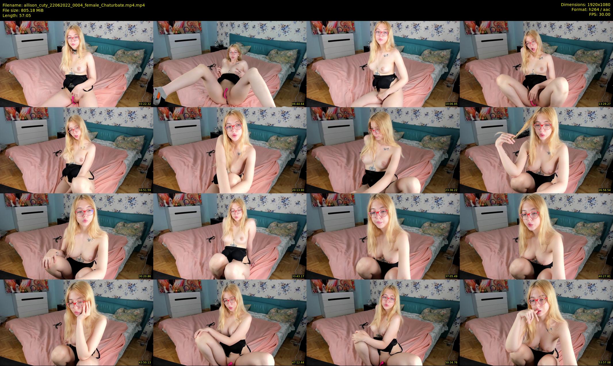 allison_cuty — 58 minute Chaturbate female cam show recording, 1080p, Jun 22, 2022