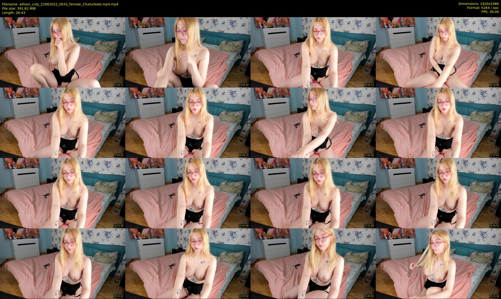 allison_cuty — 27 minute Chaturbate female cam show recording, 1080p, Jun 22, 2022