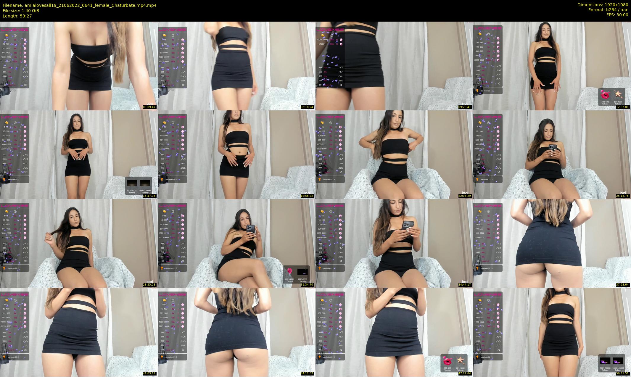 amialovesall19 — 54 minute Chaturbate female cam show recording, 1080p, Jun 21, 2022
