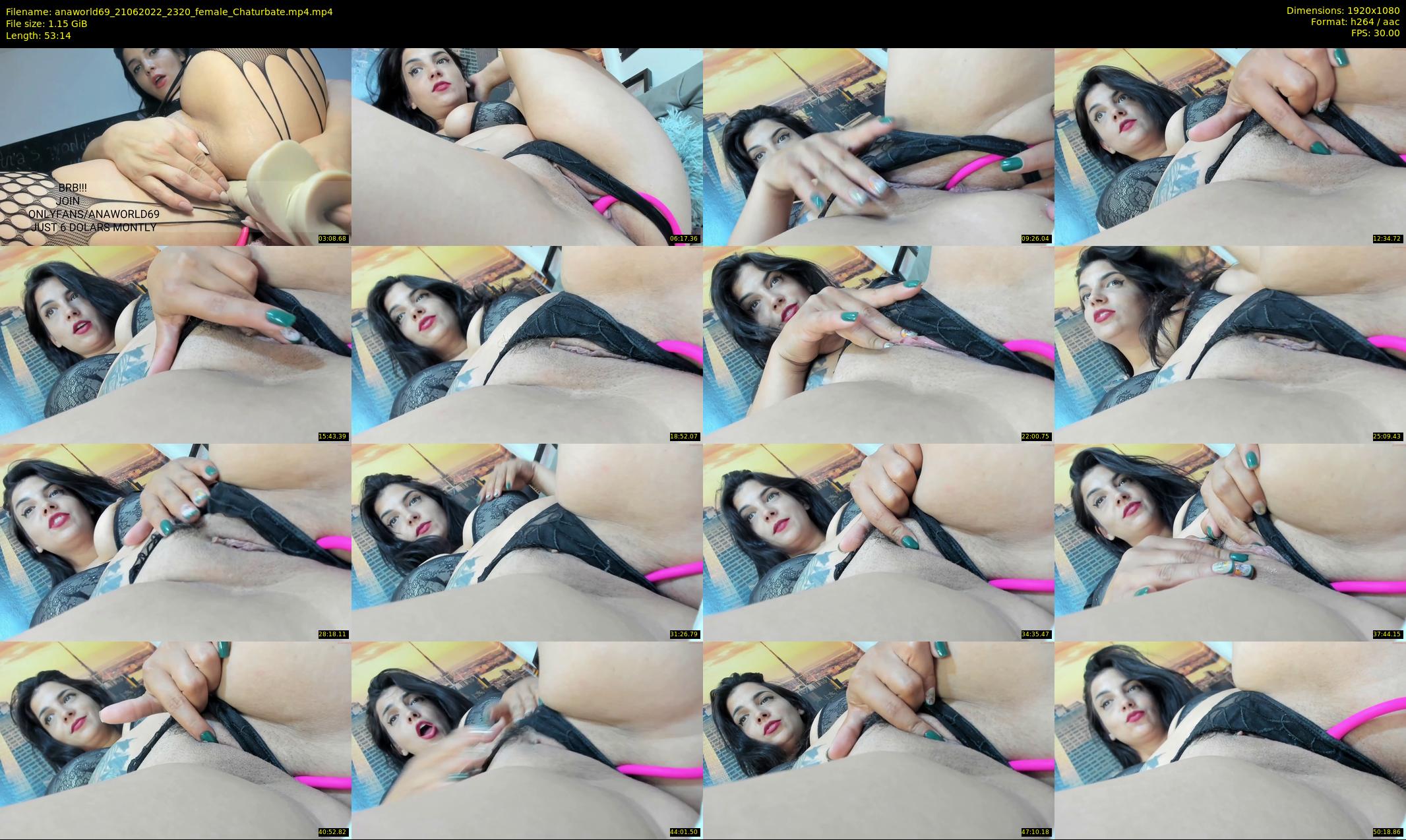 anaworld69 — 54 minute Chaturbate female cam show recording, 1080p, Jun 21, 2022