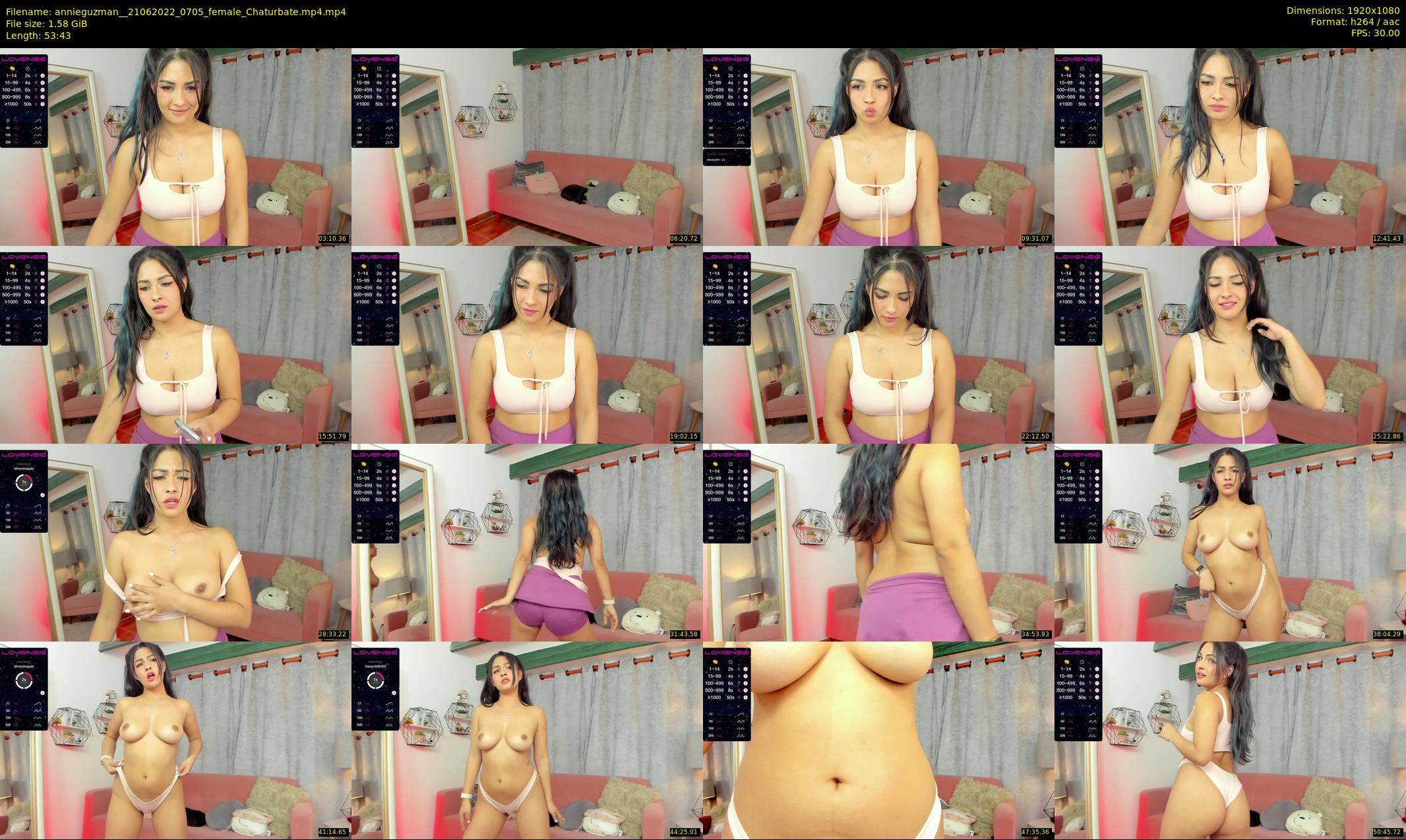 annieguzman_ — 54 minute Chaturbate female cam show recording, 1080p, Jun 21, 2022