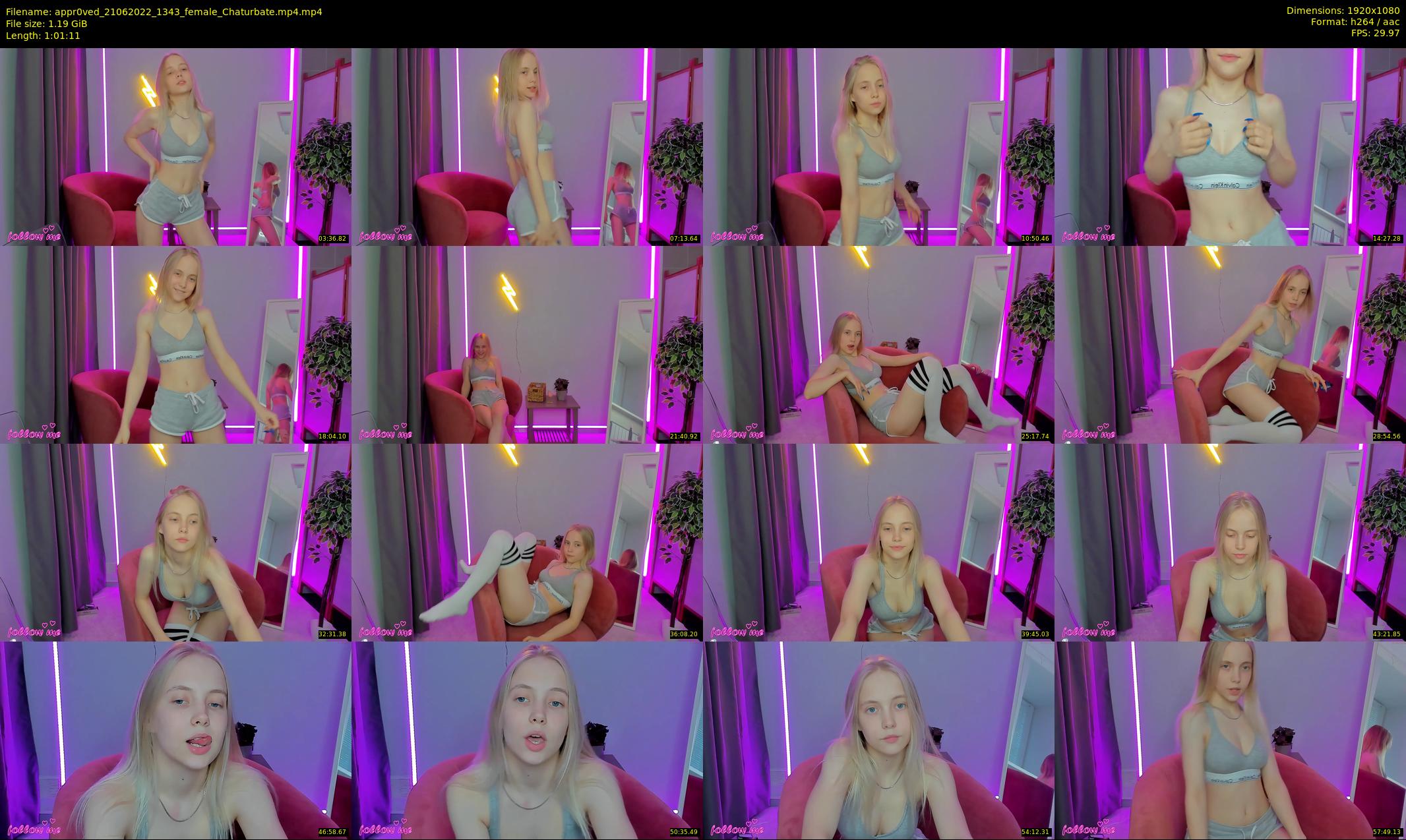 appr0ved — 62 minute Chaturbate female cam show recording, 1080p, Jun 21, 2022