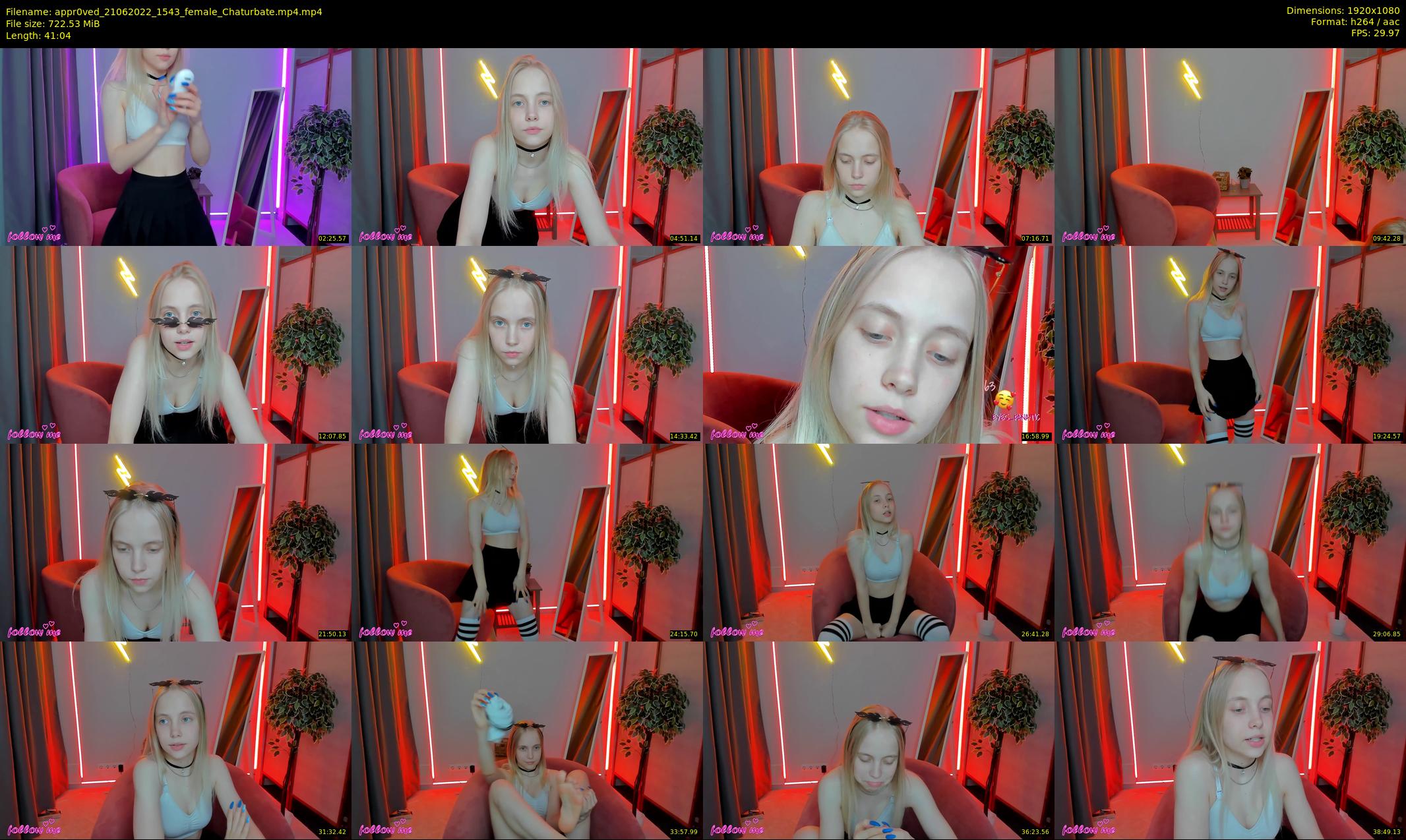 appr0ved — 42 minute Chaturbate female cam show recording, 1080p, Jun 21, 2022
