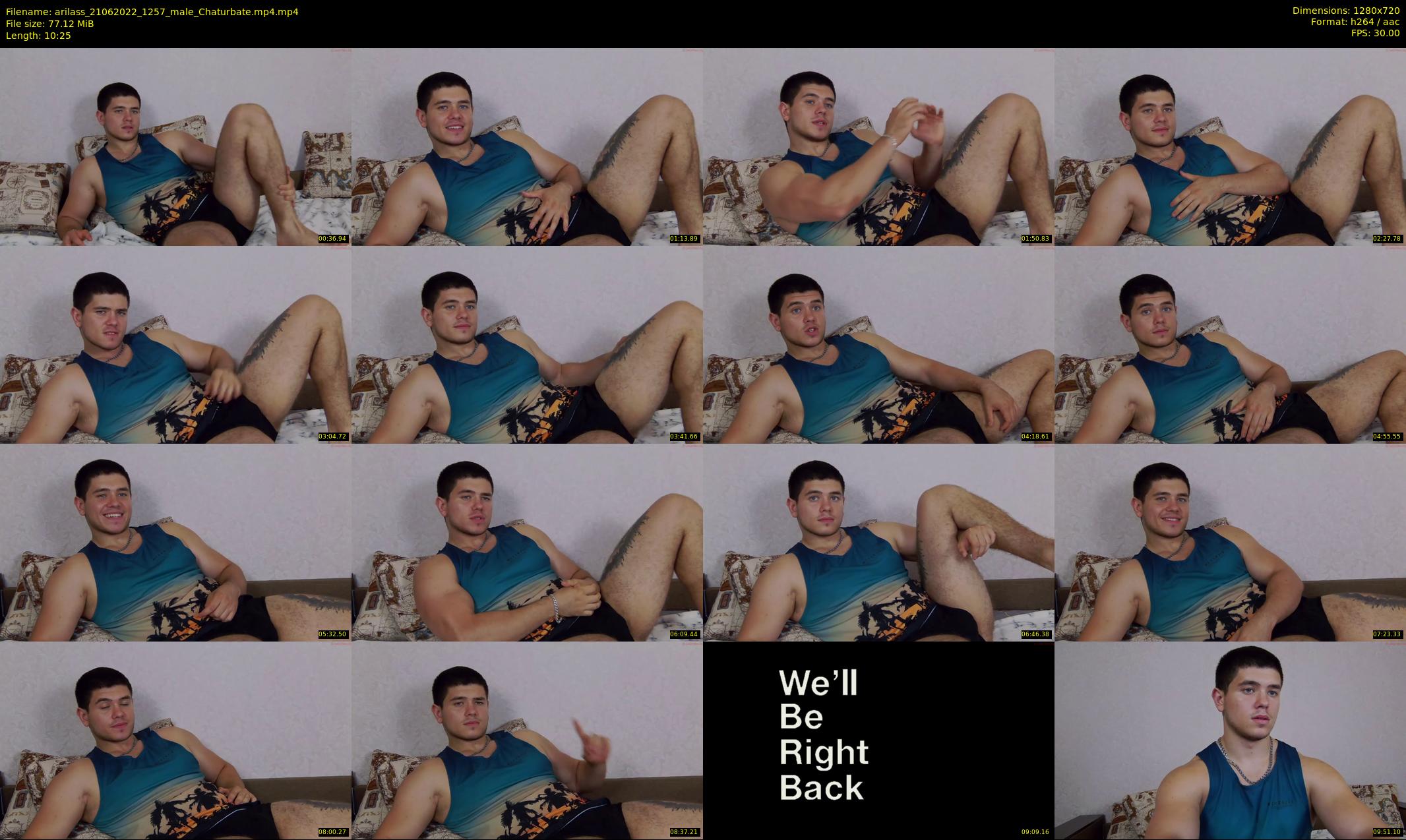 arilass — 11 minute Chaturbate male cam show recording, 720p, Jun 21, 2022
