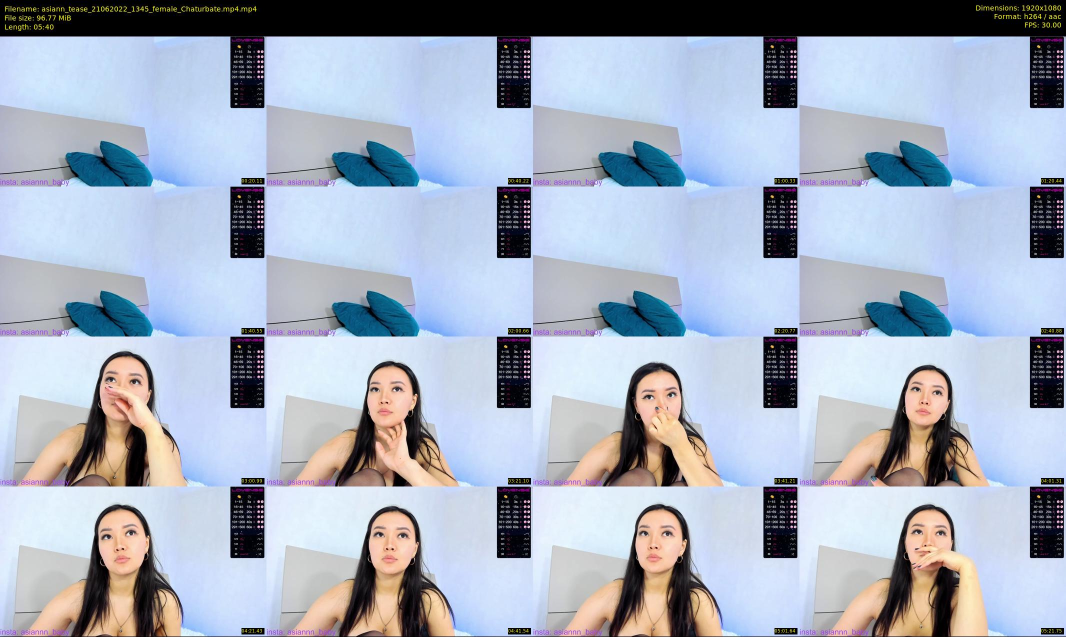 asiann_tease — 6 minute Chaturbate female cam show recording, 1080p, Jun 21, 2022