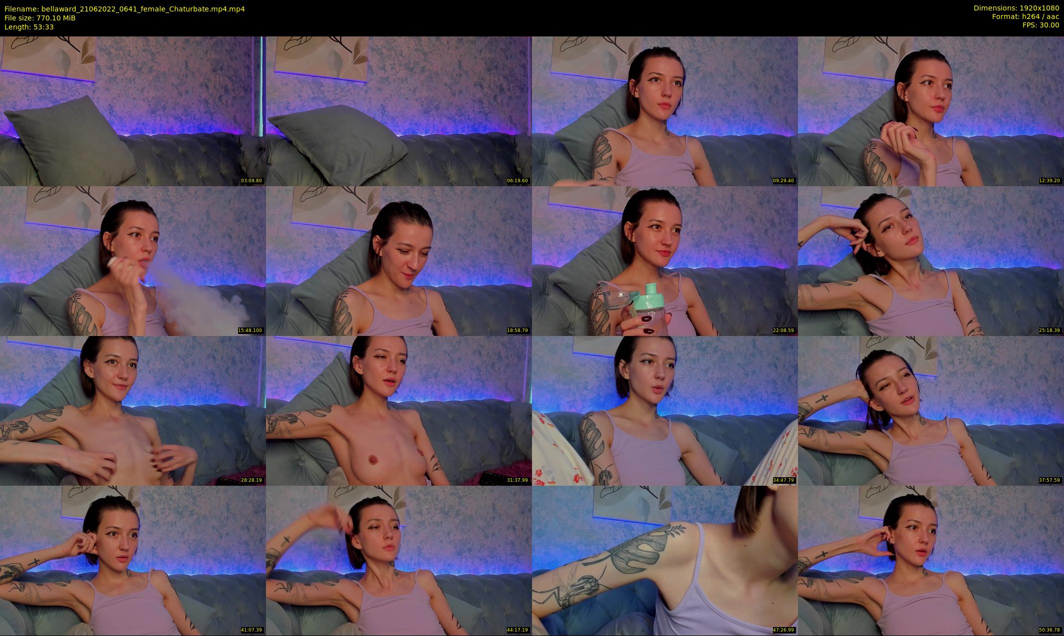 bellaward — 54 minute Chaturbate female cam show recording, 1080p, Jun 21, 2022