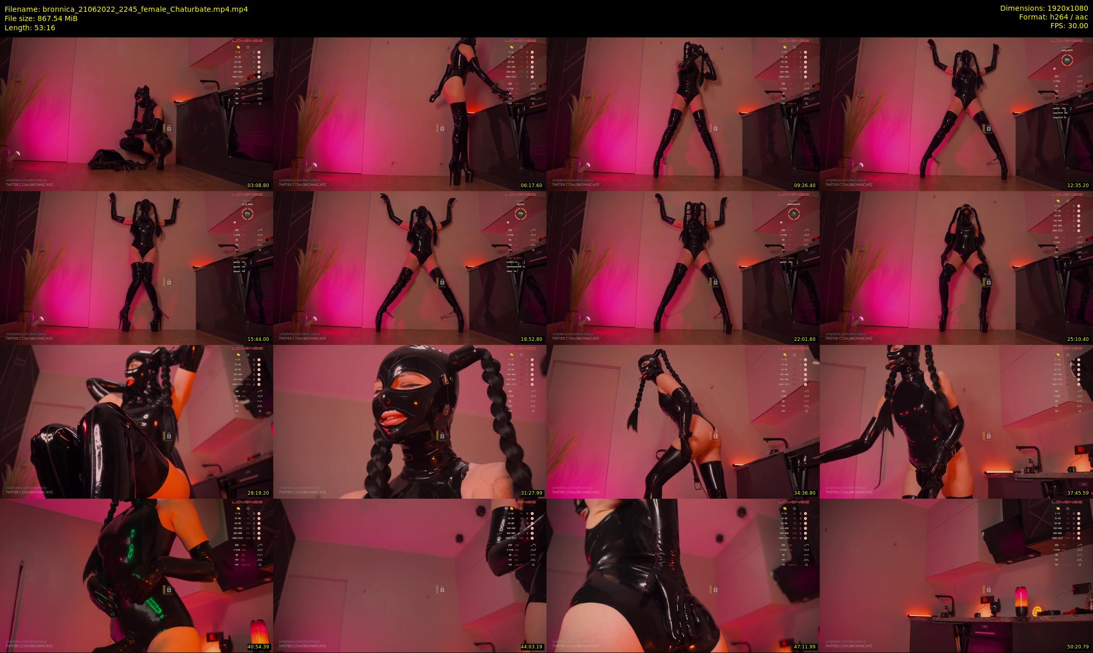 bronnica — 54 minute Chaturbate female cam show recording, 1080p, Jun 21, 2022