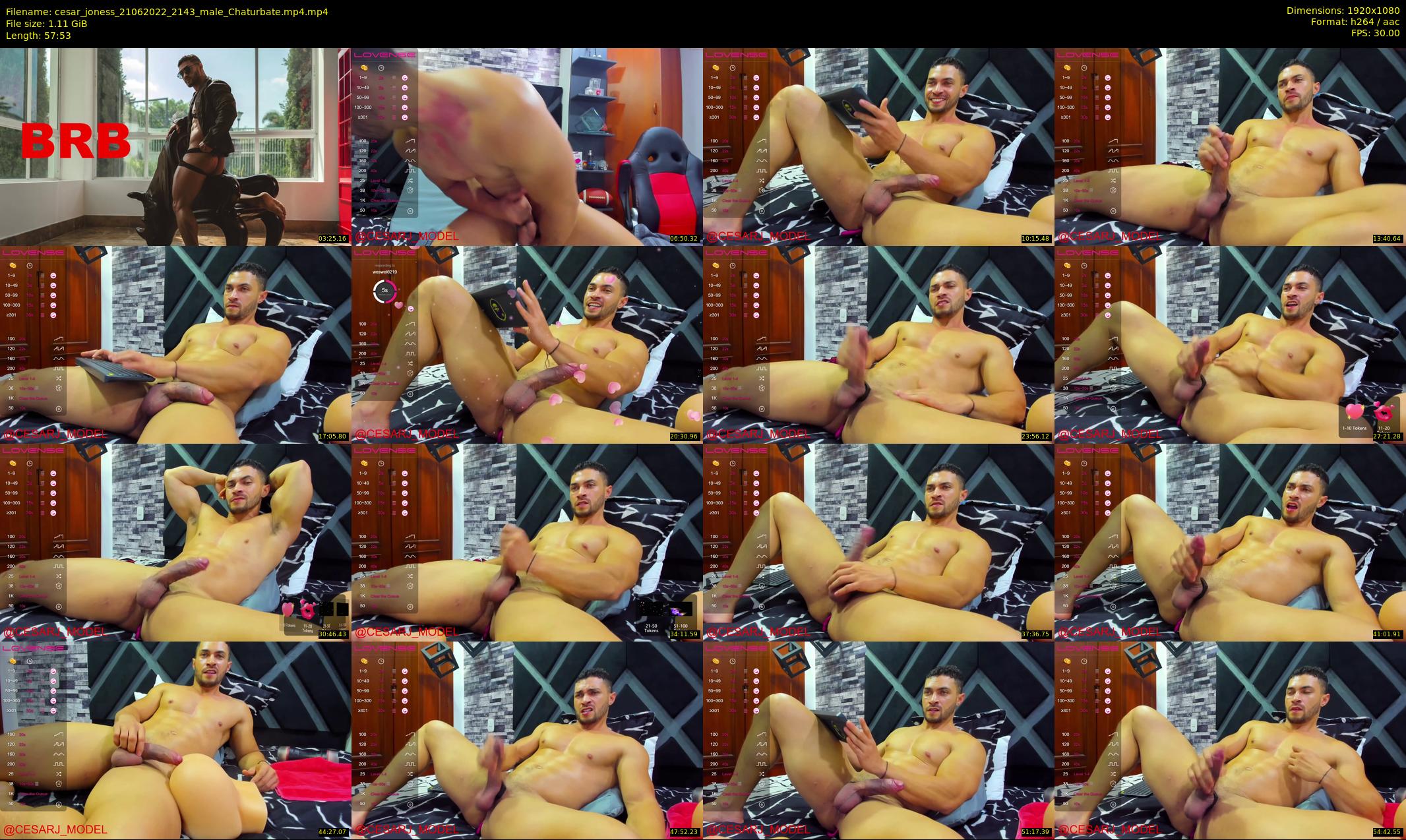 cesar_joness — 58 minute Chaturbate male cam show recording, 1080p, Jun 21, 2022
