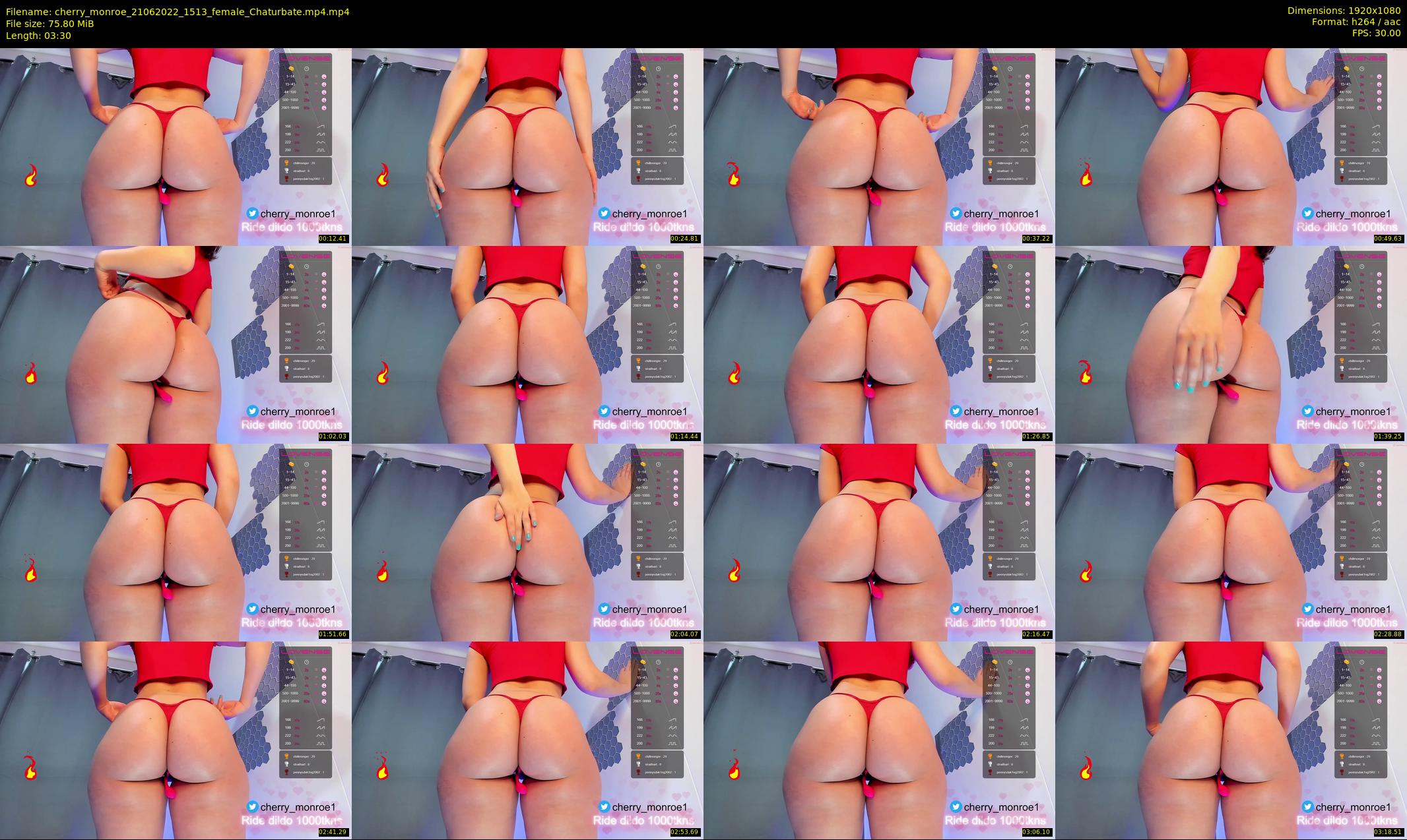 cherry_monroe — 4 minute Chaturbate female cam show recording, 1080p, Jun 21, 2022