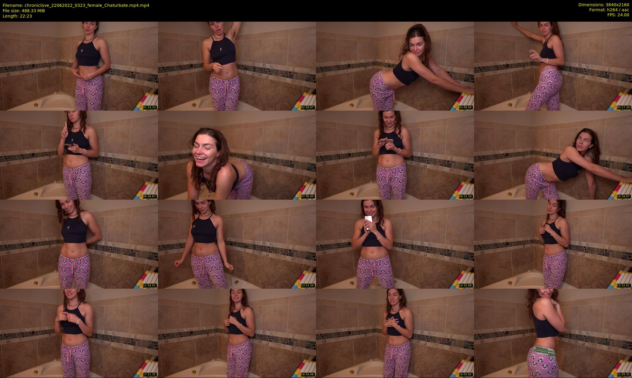 chroniclove — 23 minute Chaturbate female cam show recording, 4K, Jun 22, 2022