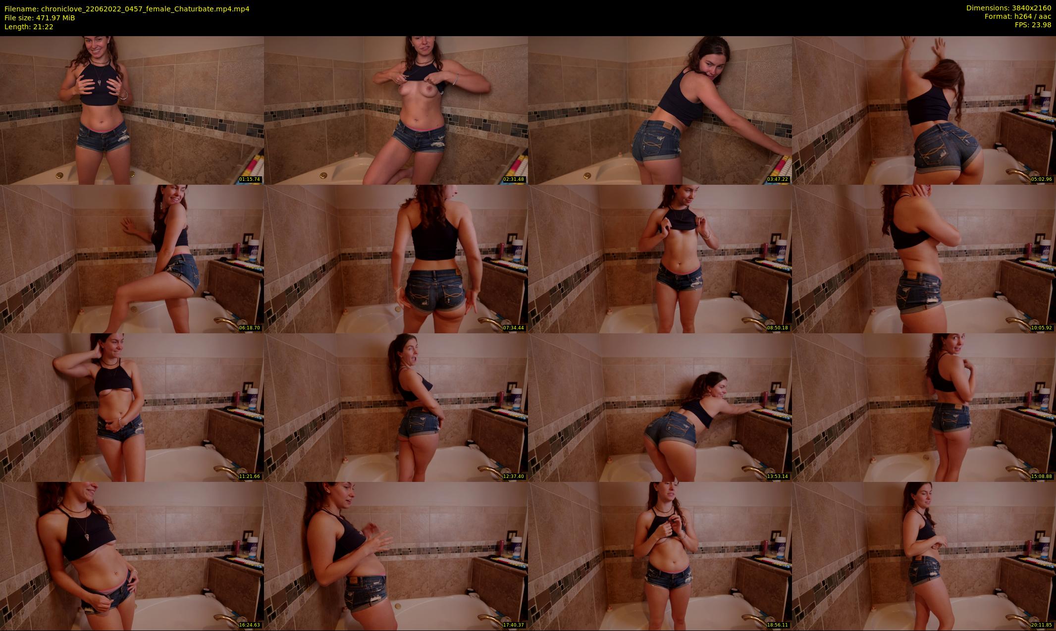 chroniclove — 22 minute Chaturbate female cam show recording, 4K, Jun 22, 2022