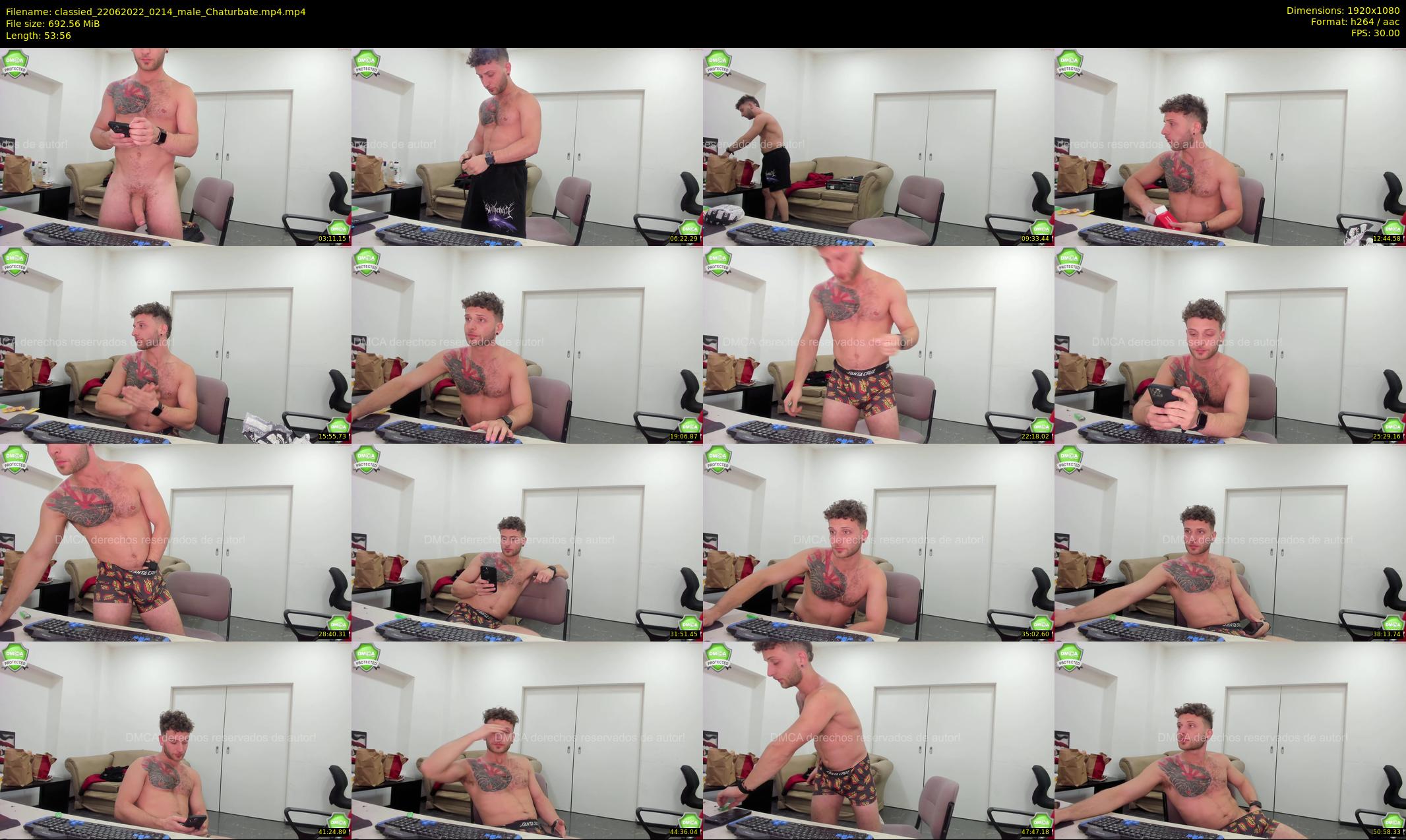 classied — 54 minute Chaturbate male cam show recording, 1080p, Jun 22, 2022