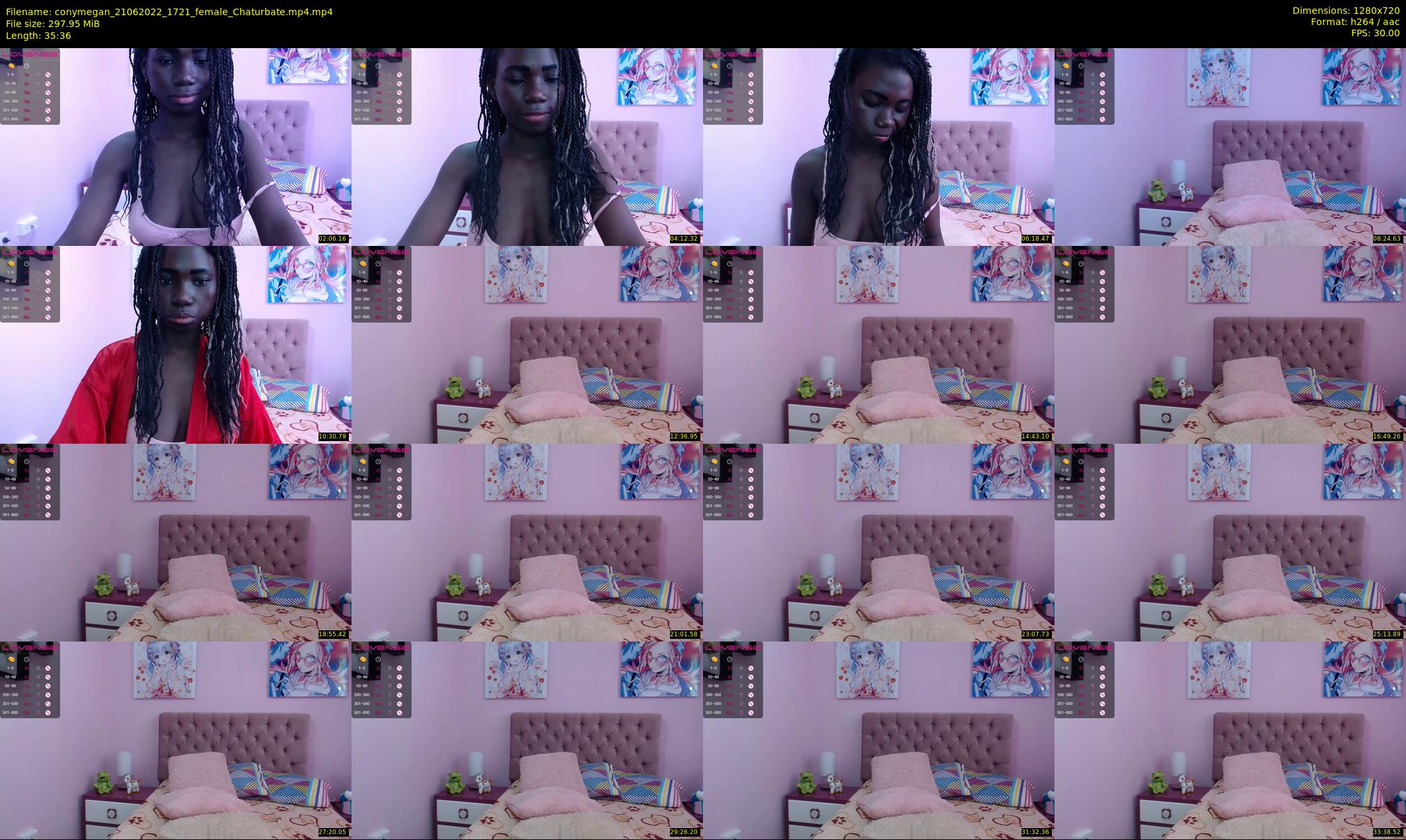conymegan — 36 minute Chaturbate female cam show recording, 720p, Jun 21, 2022