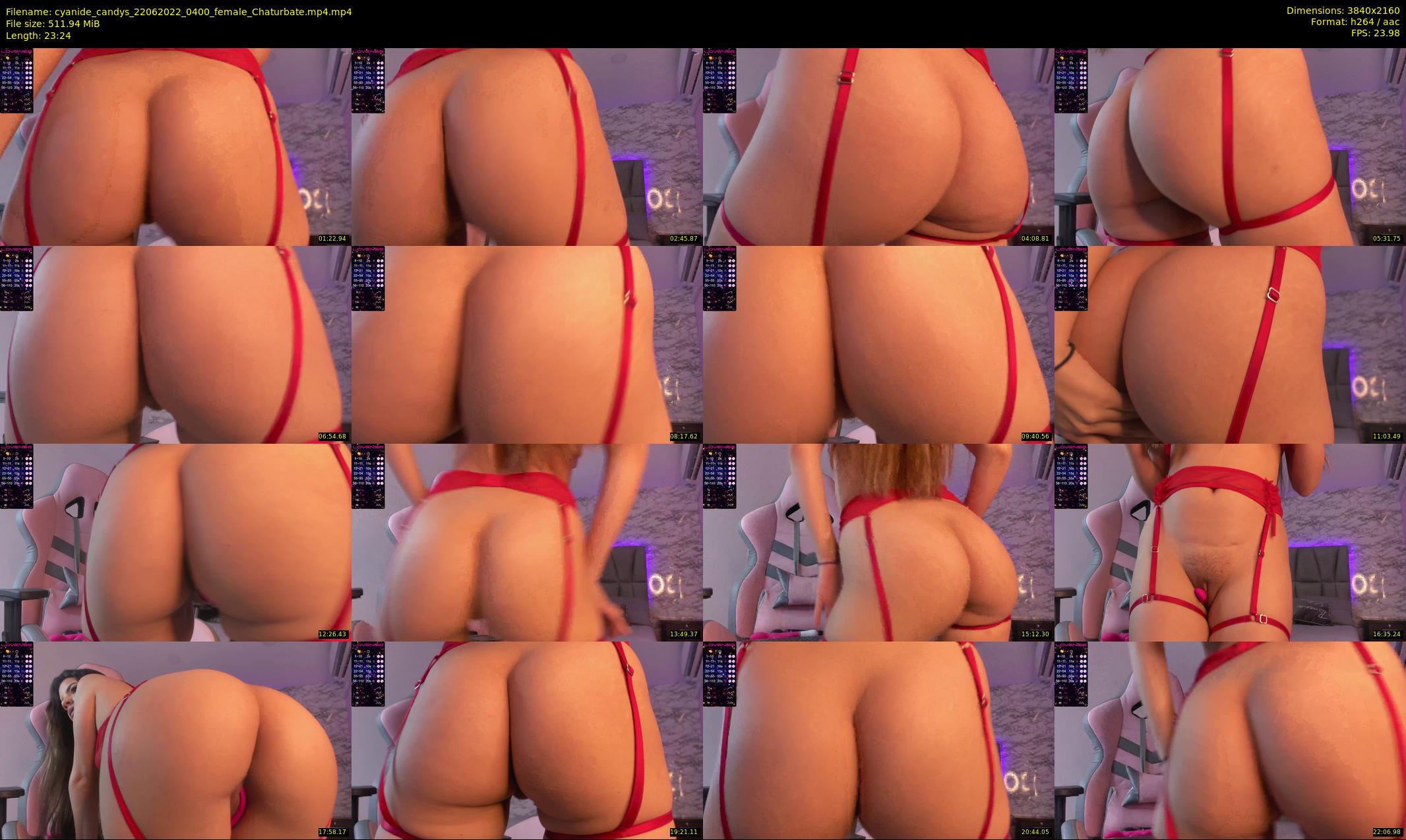 cyanide_candys — 24 minute Chaturbate female cam show recording, 4K, Jun 22, 2022