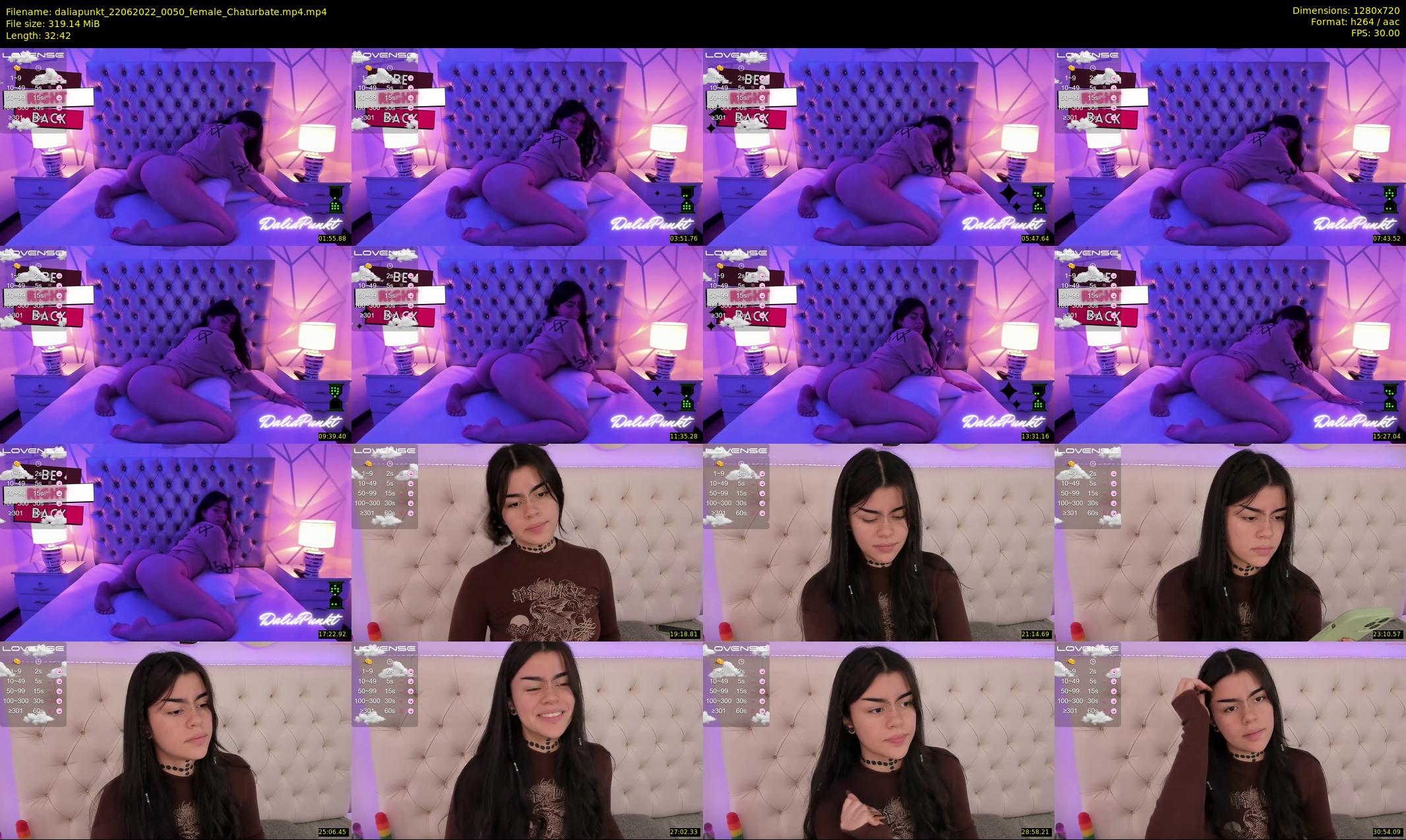 daliapunkt — 33 minute Chaturbate female cam show recording, 720p, Jun 22, 2022