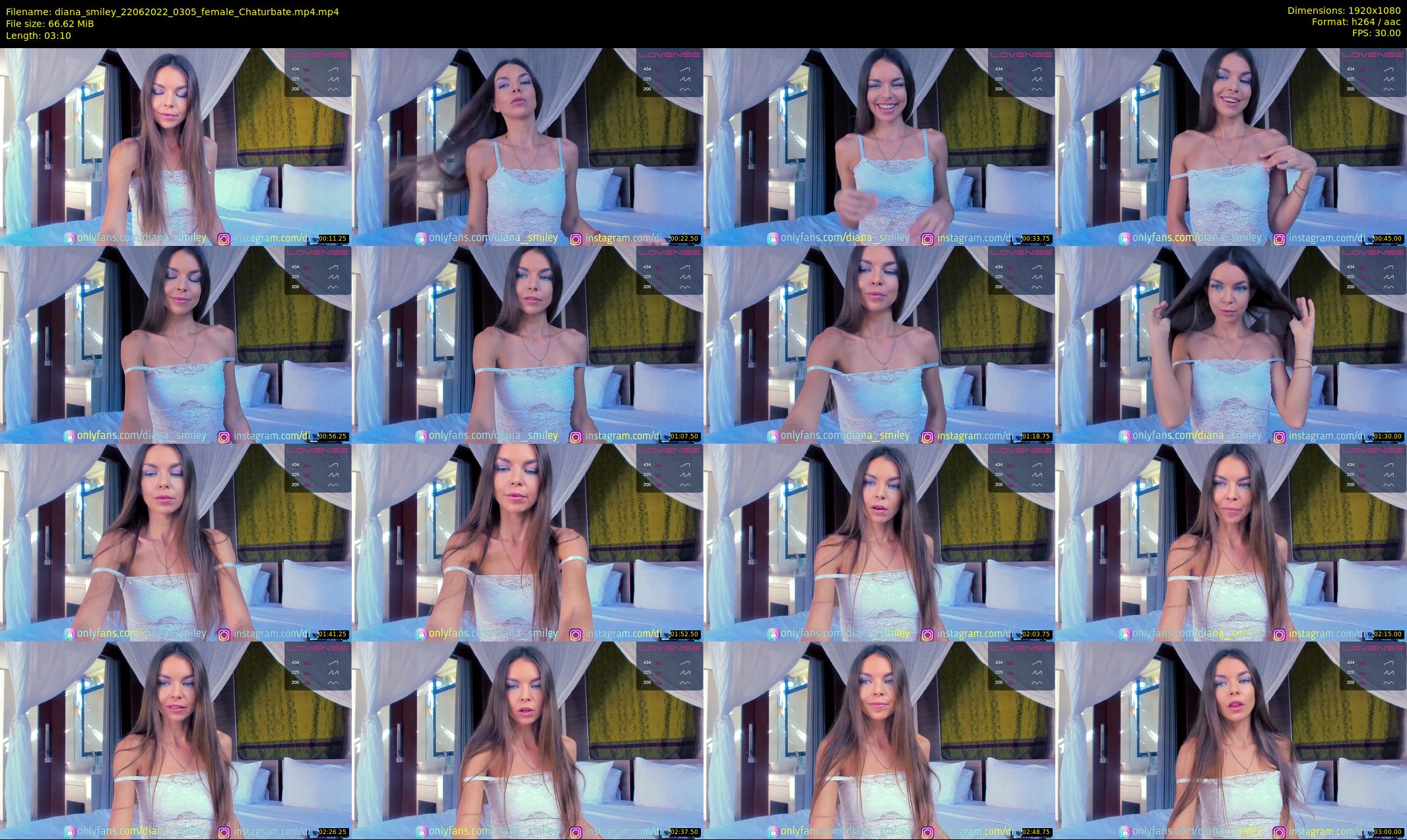 diana_smiley — 4 minute Chaturbate female cam show recording, 1080p, Jun 22, 2022