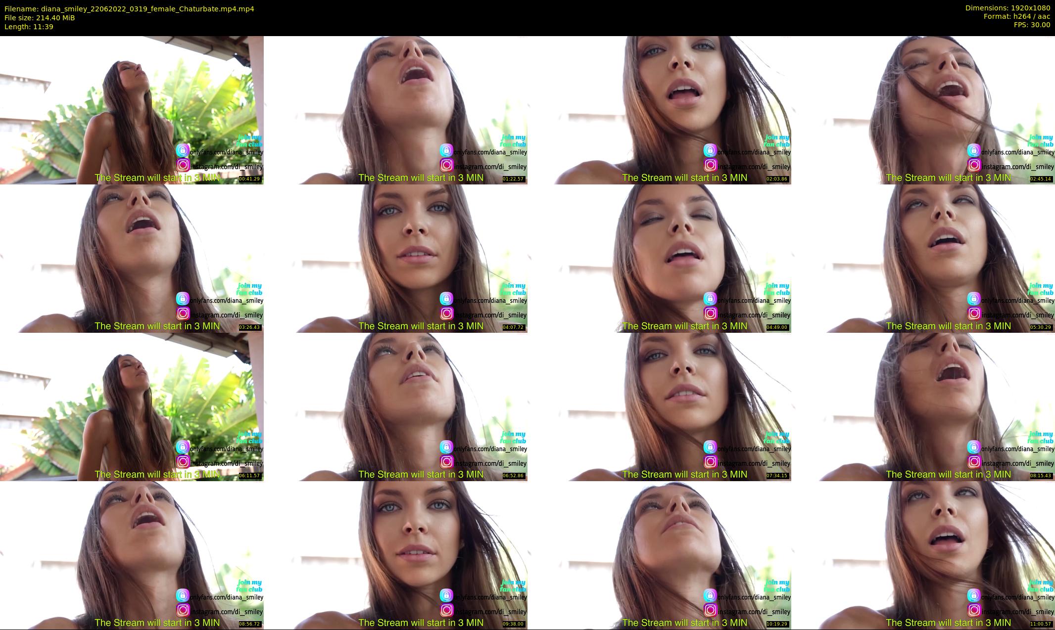 diana_smiley — 12 minute Chaturbate female cam show recording, 1080p, Jun 22, 2022