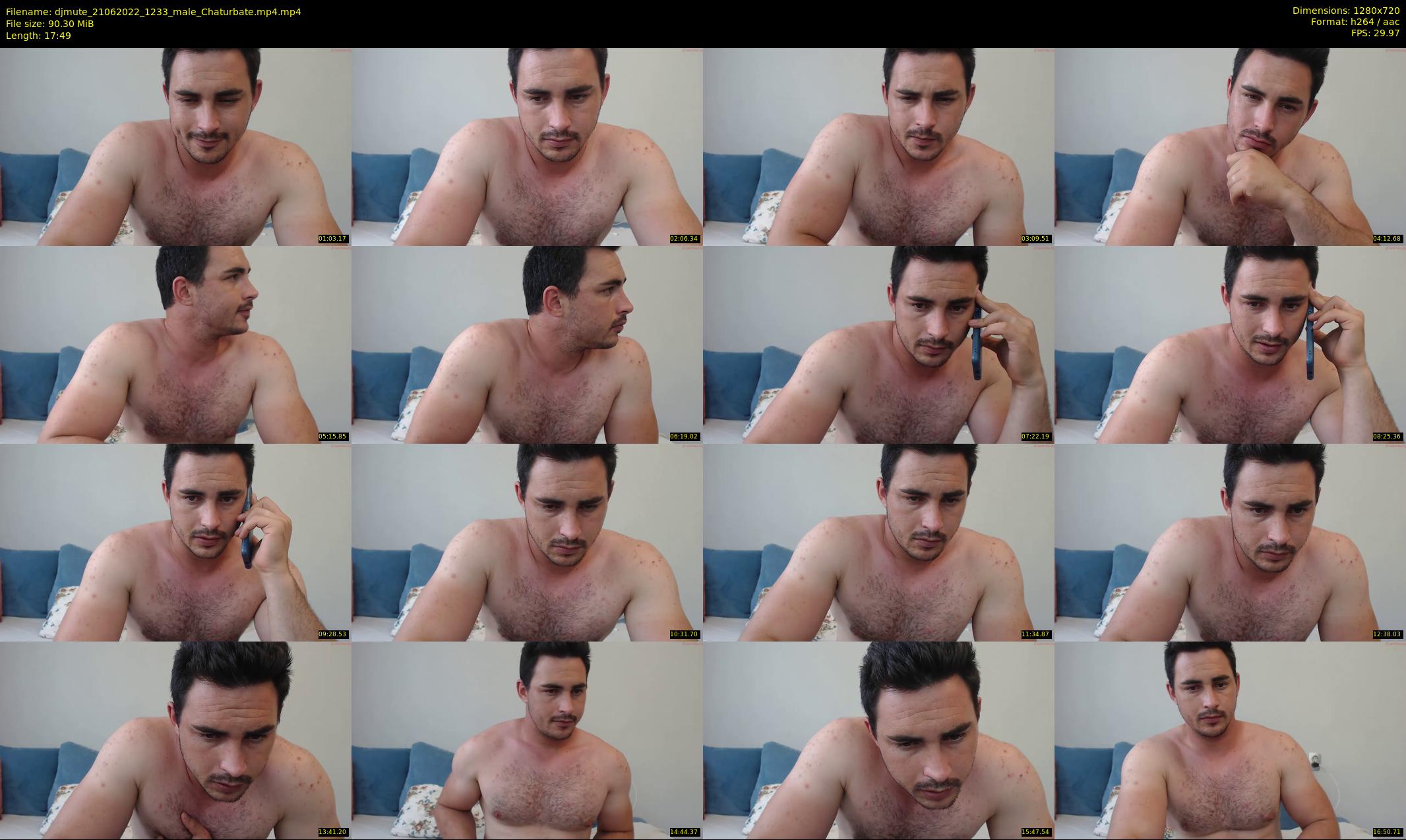 djmute — 18 minute Chaturbate male cam show recording, 720p, Jun 21, 2022