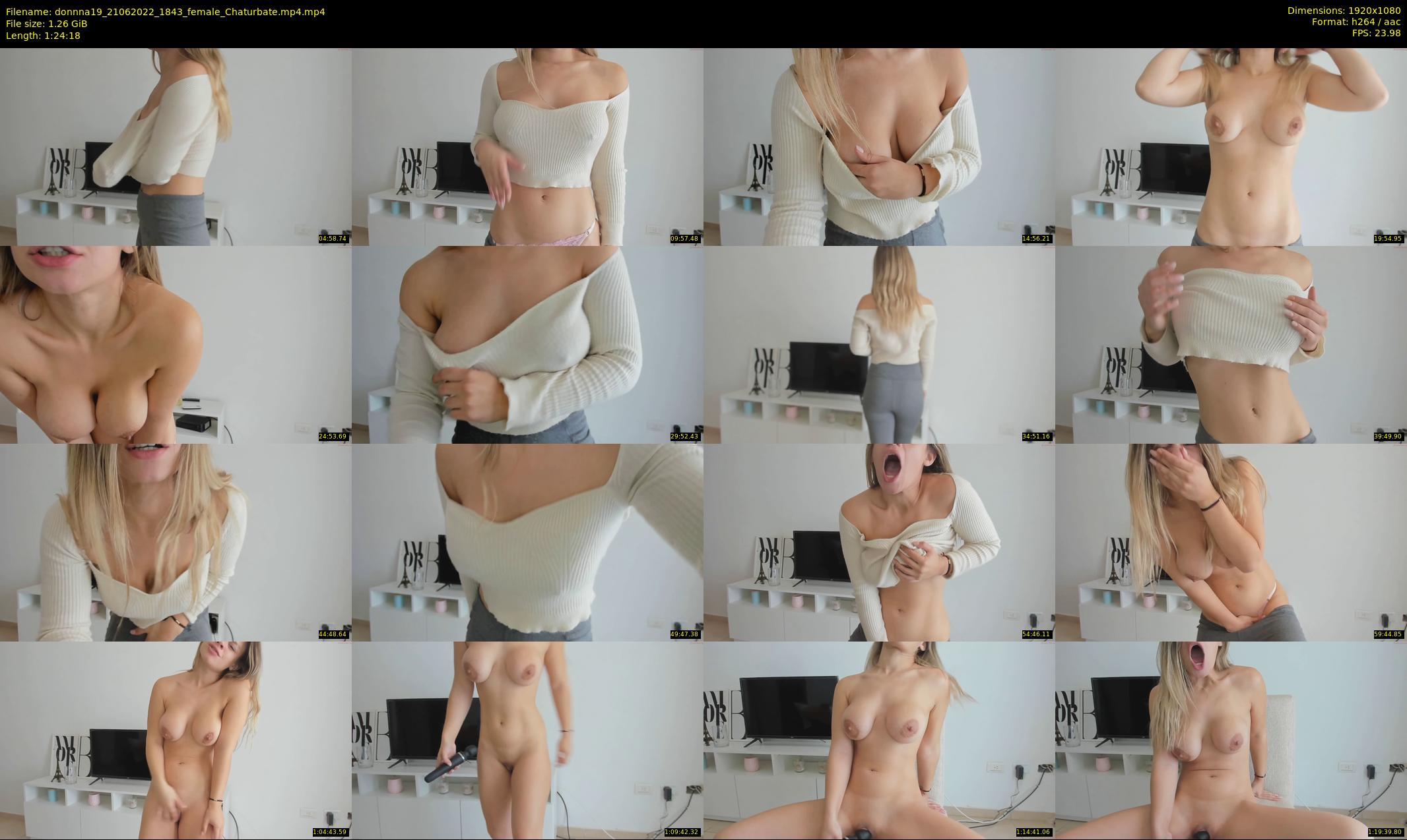 donnna19 — 85 minute Chaturbate female cam show recording, 1080p, Jun 21, 2022