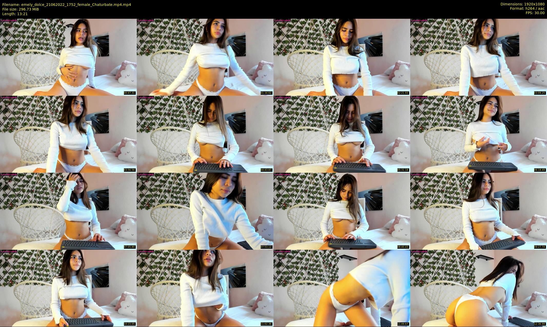 emely_dolce — 14 minute Chaturbate female cam show recording, 1080p, Jun 21, 2022