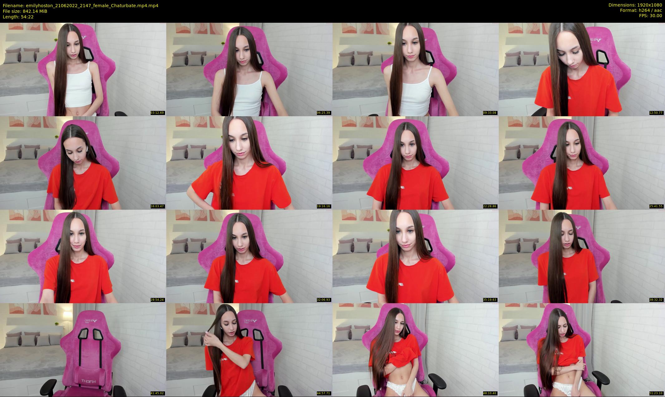 emilyhoston — 55 minute Chaturbate female cam show recording, 1080p, Jun 21, 2022