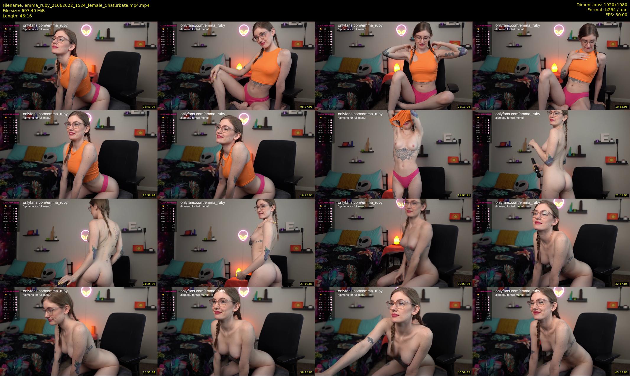 emma_ruby — 47 minute Chaturbate female cam show recording, 1080p, Jun 21, 2022