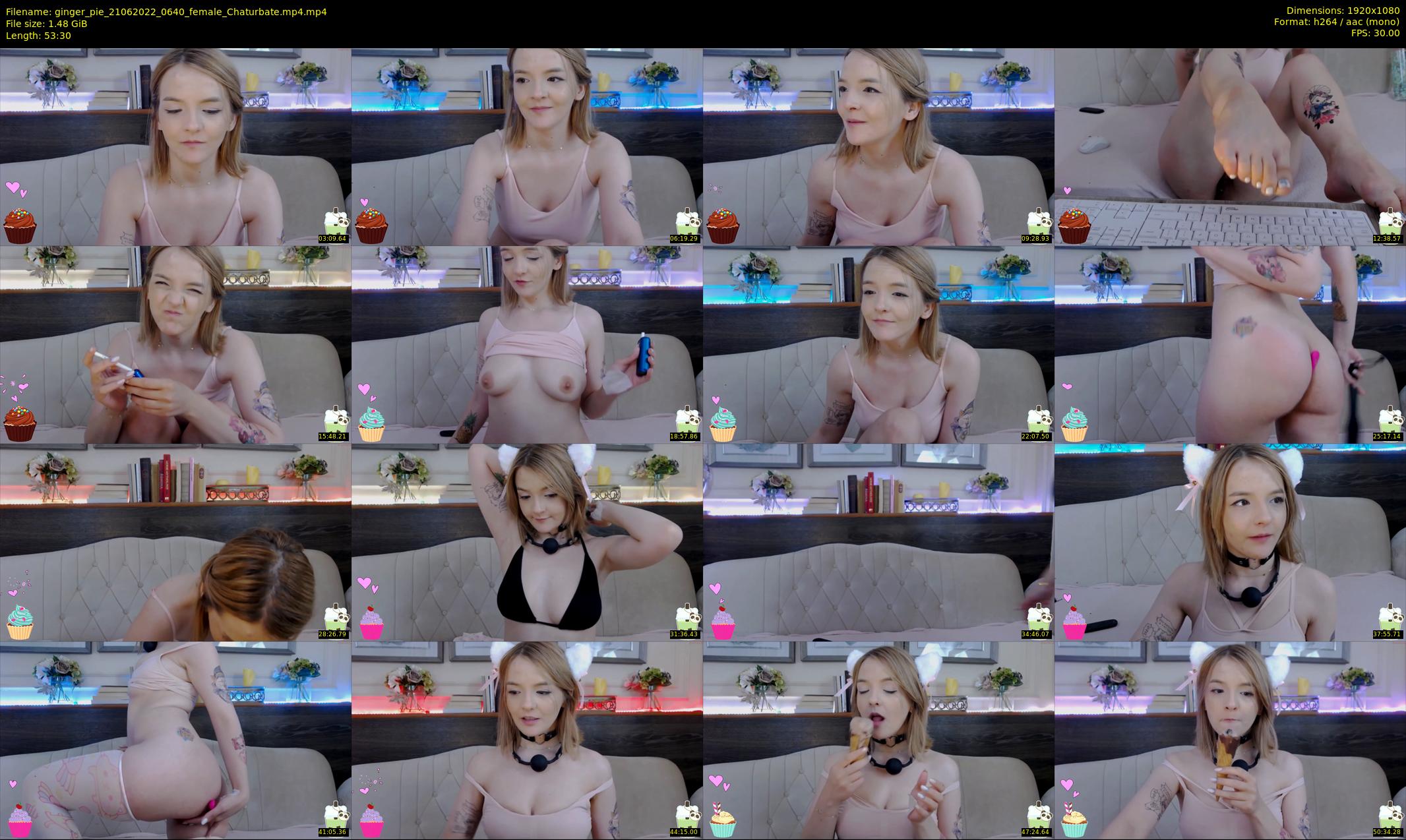 ginger_pie — 54 minute Chaturbate female cam show recording, 1080p, Jun 21, 2022