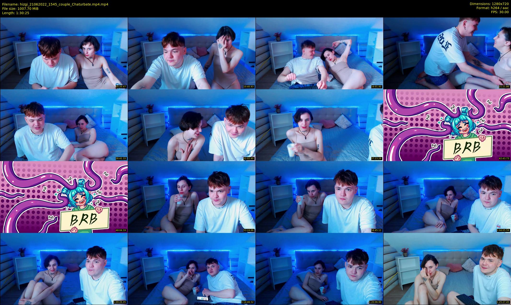 hizgi — 91 minute Chaturbate couple cam show recording, 720p, Jun 21, 2022