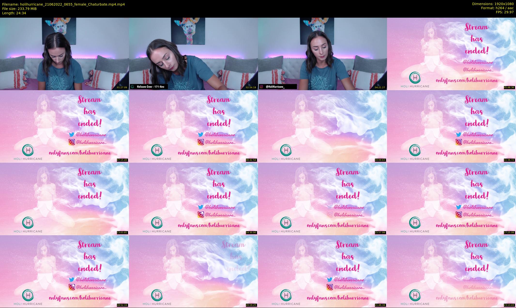 holihurricane — 25 minute Chaturbate female cam show recording, 1080p, Jun 21, 2022