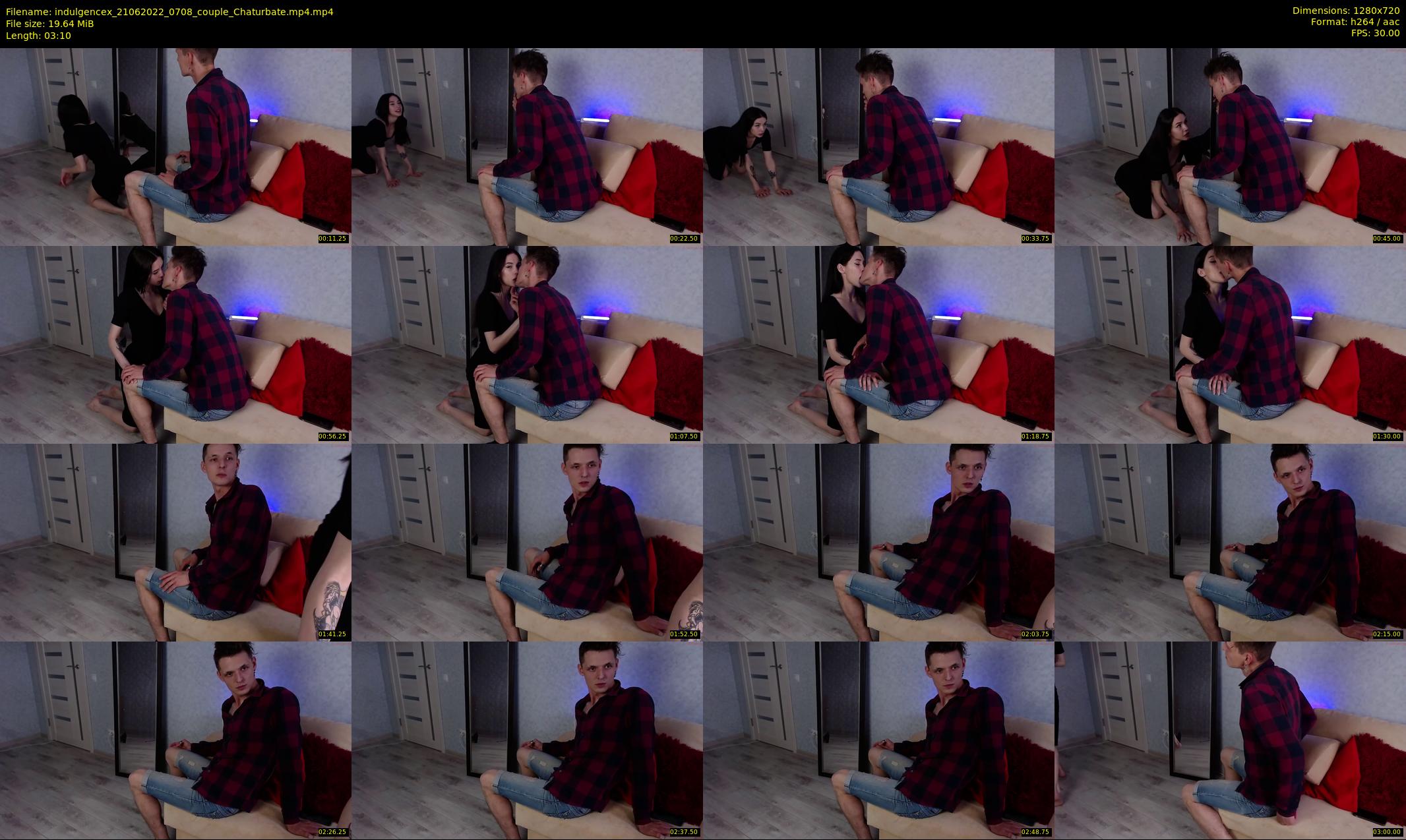 indulgencex — 4 minute Chaturbate couple cam show recording, 720p, Jun 21, 2022