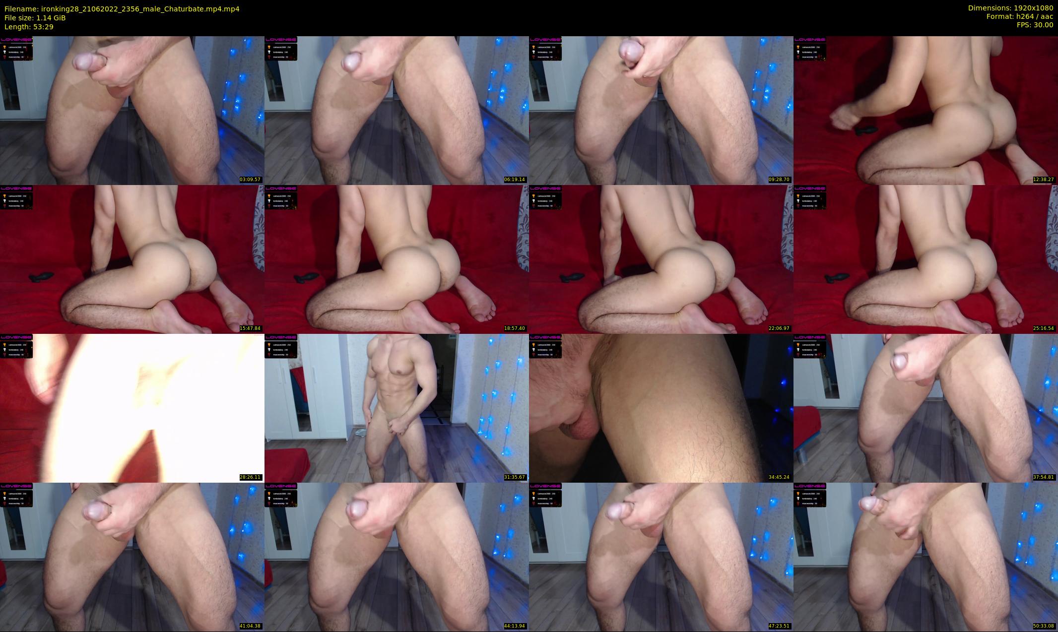 ironking28 — 54 minute Chaturbate male cam show recording, 1080p, Jun 21, 2022