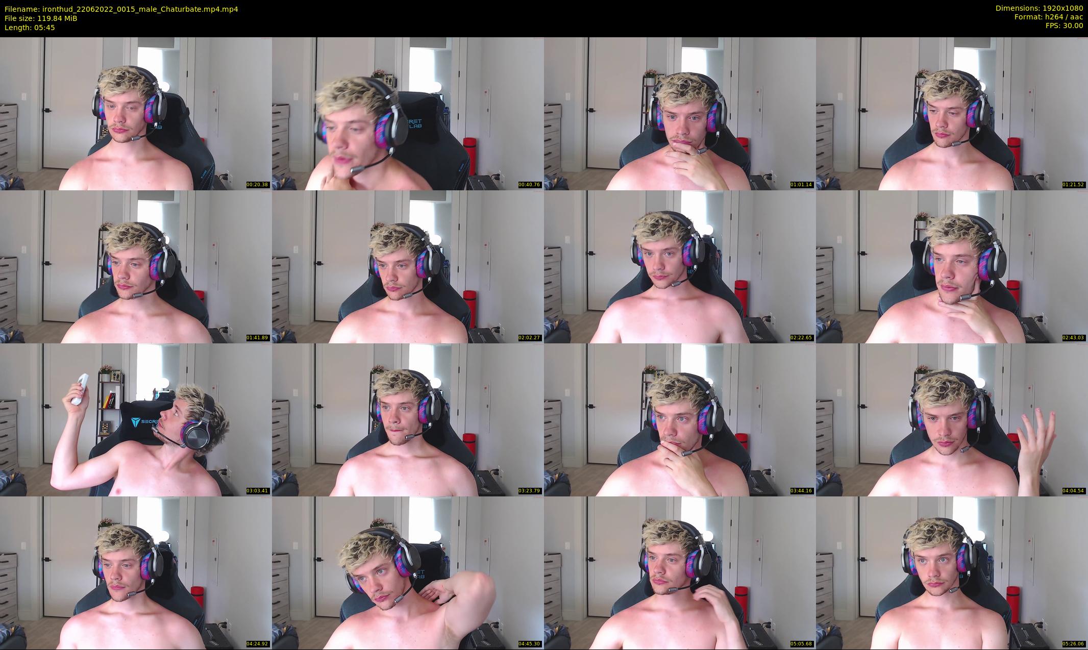 ironthud — 6 minute Chaturbate male cam show recording, 1080p, Jun 22, 2022