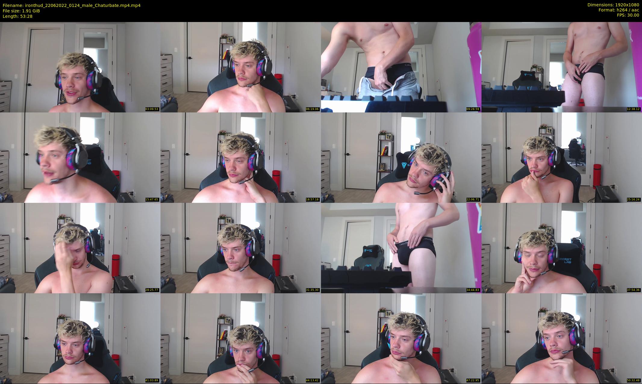 ironthud — 54 minute Chaturbate male cam show recording, 1080p, Jun 22, 2022