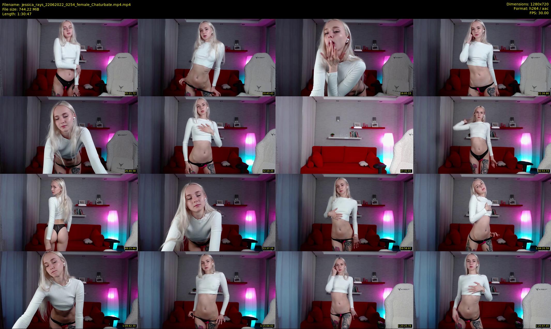 jessica_rays — 91 minute Chaturbate couple cam show recording, 720p, Jun 22, 2022